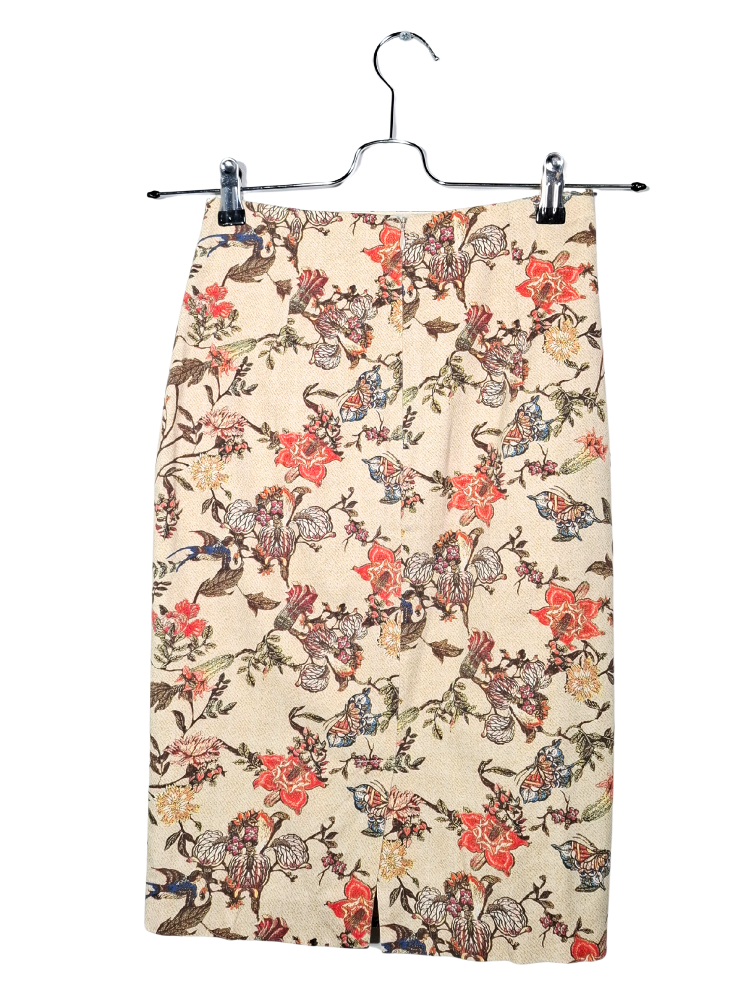 Gėlėtas pieštuko formos sijonas, XS