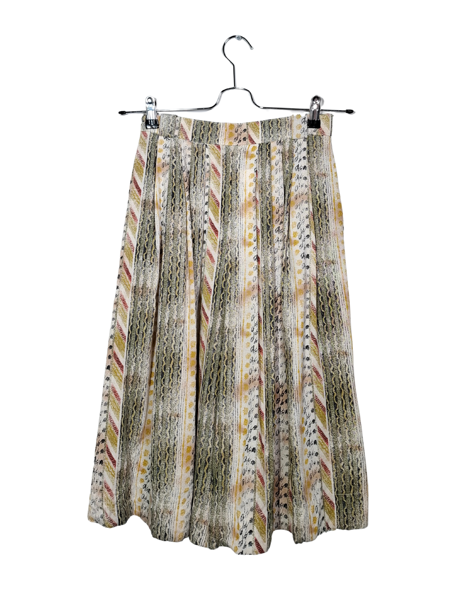 Įvairiaspalviai raštuoti vintažiniai šortai, XS