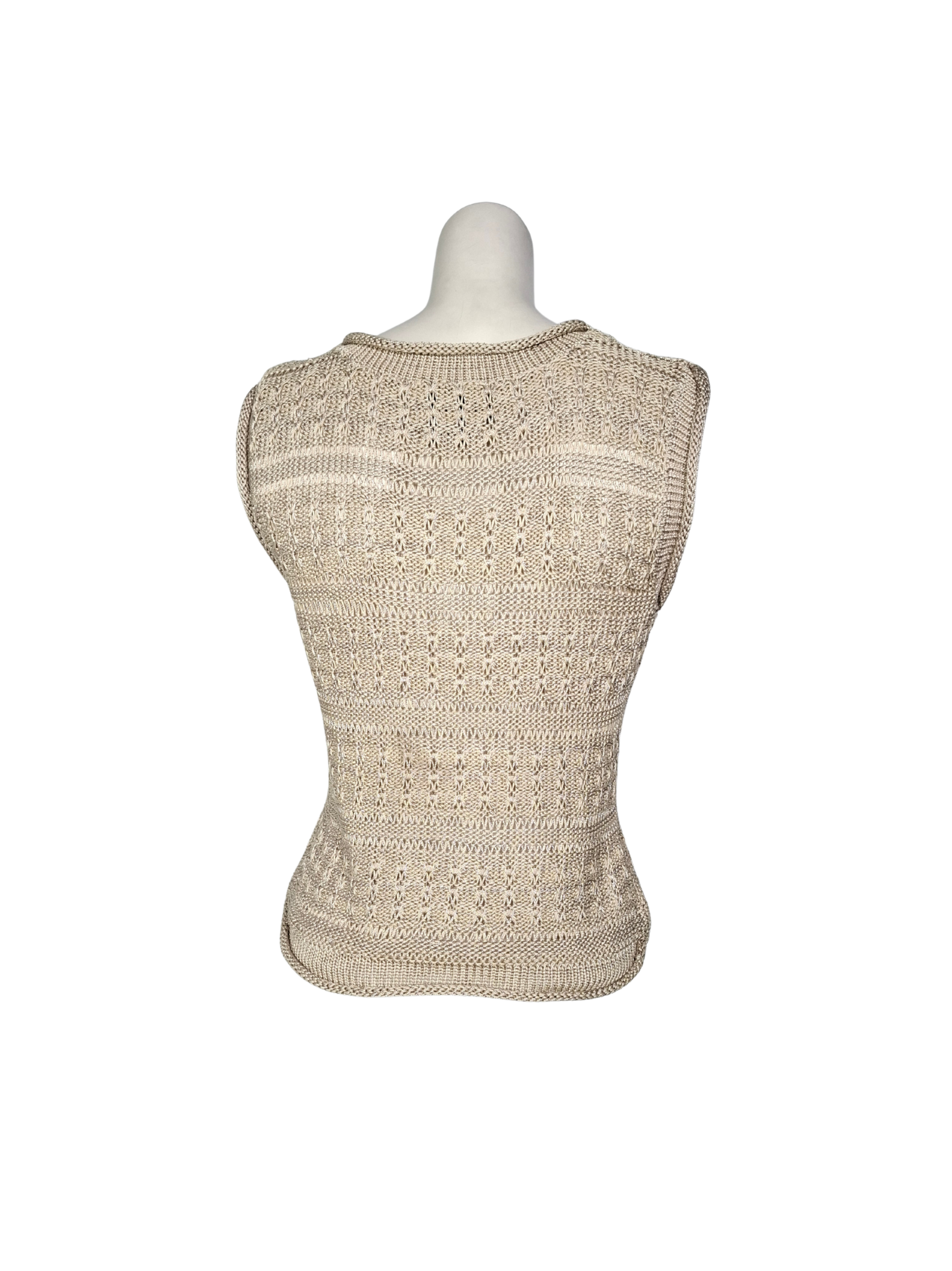 Smėlio spalvos blizgi CLAIRE KENNEDY liemenė, S