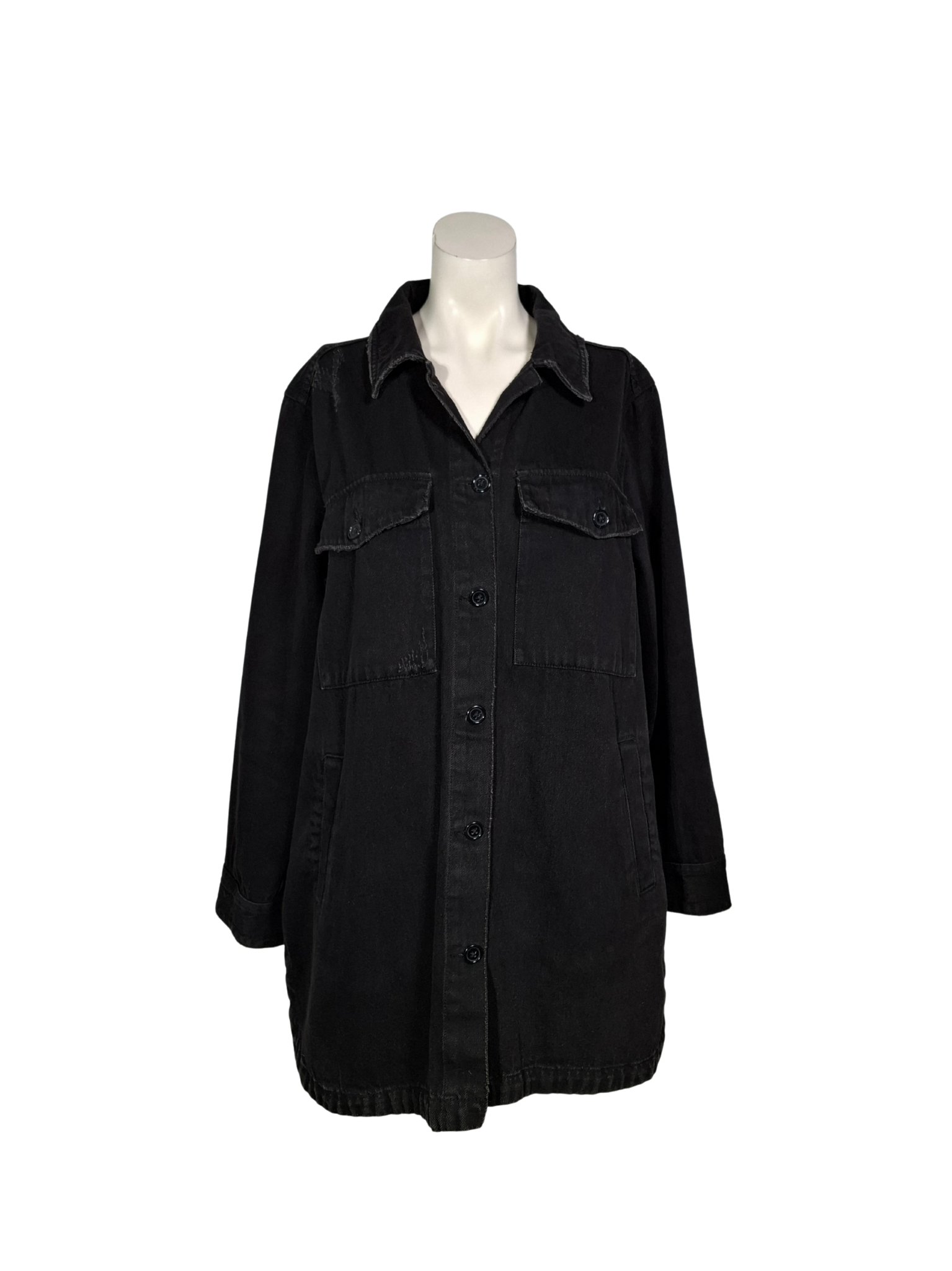 Juodas džinsinis ZARA švarkas, S