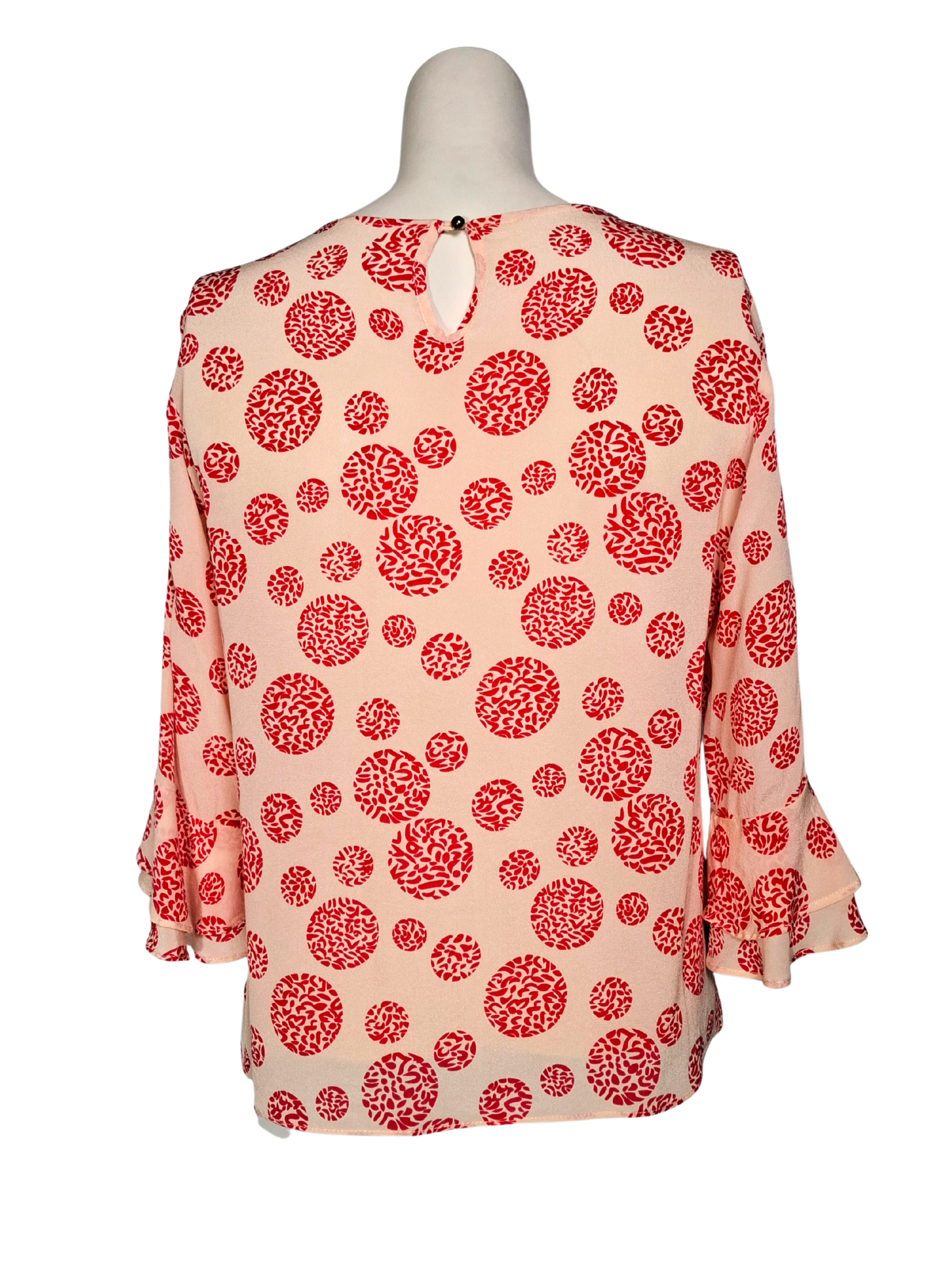 Rožinė raštuota palaidinė, L