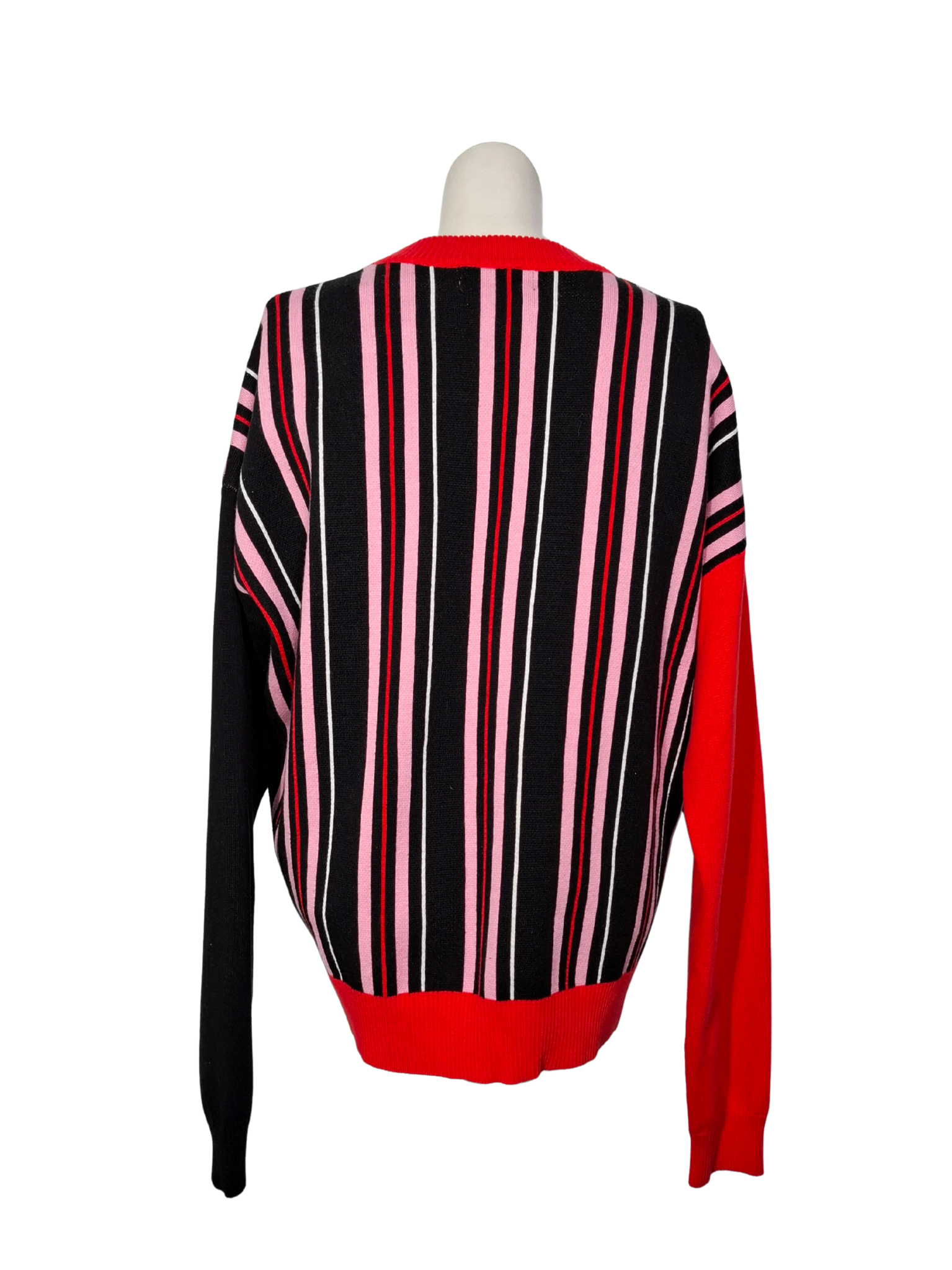 Įvairiaspalvis raštuotas LABELRAIL X HANA CROSS megztinis, M