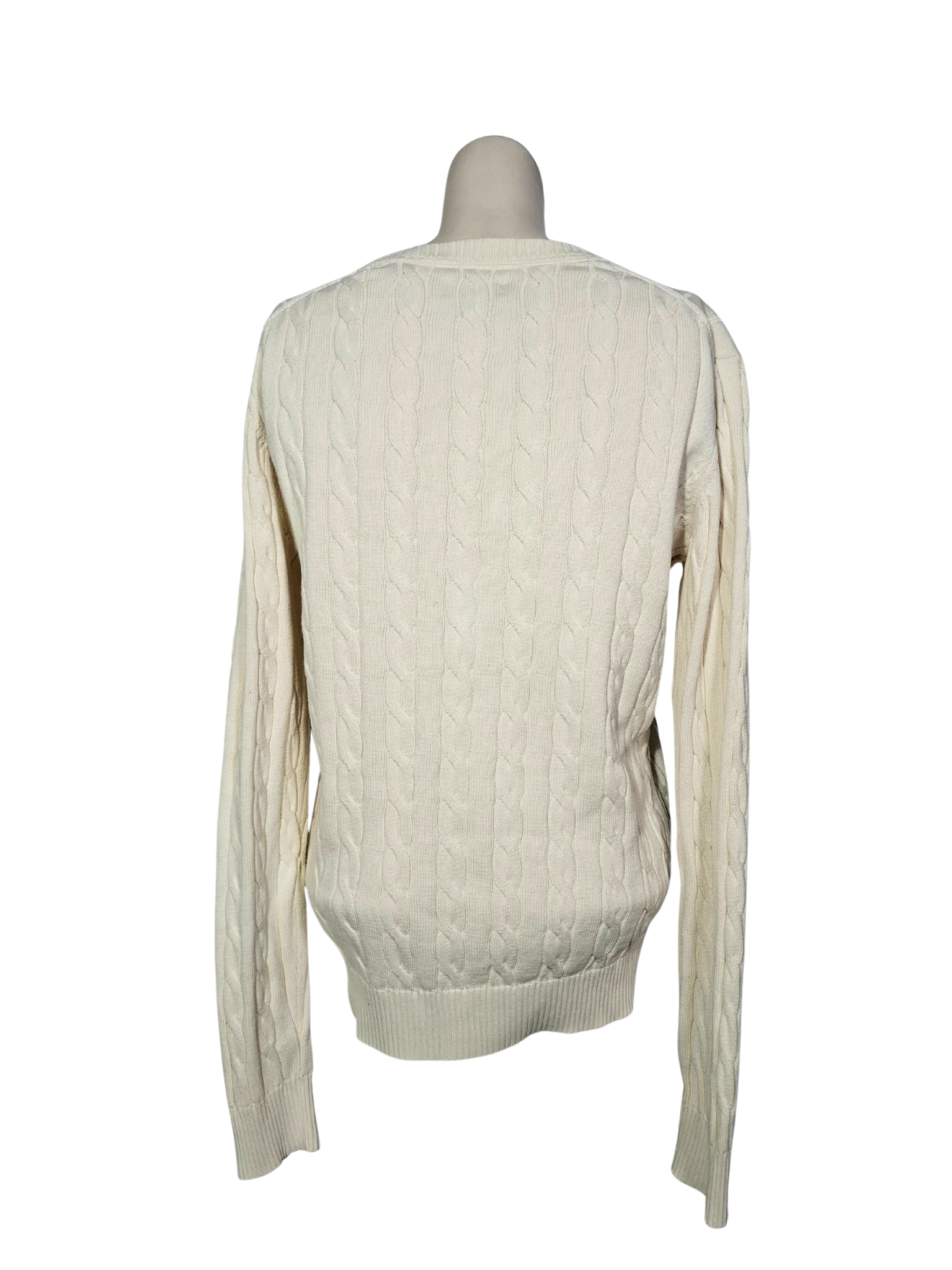 Baltas GANT megztinis, M