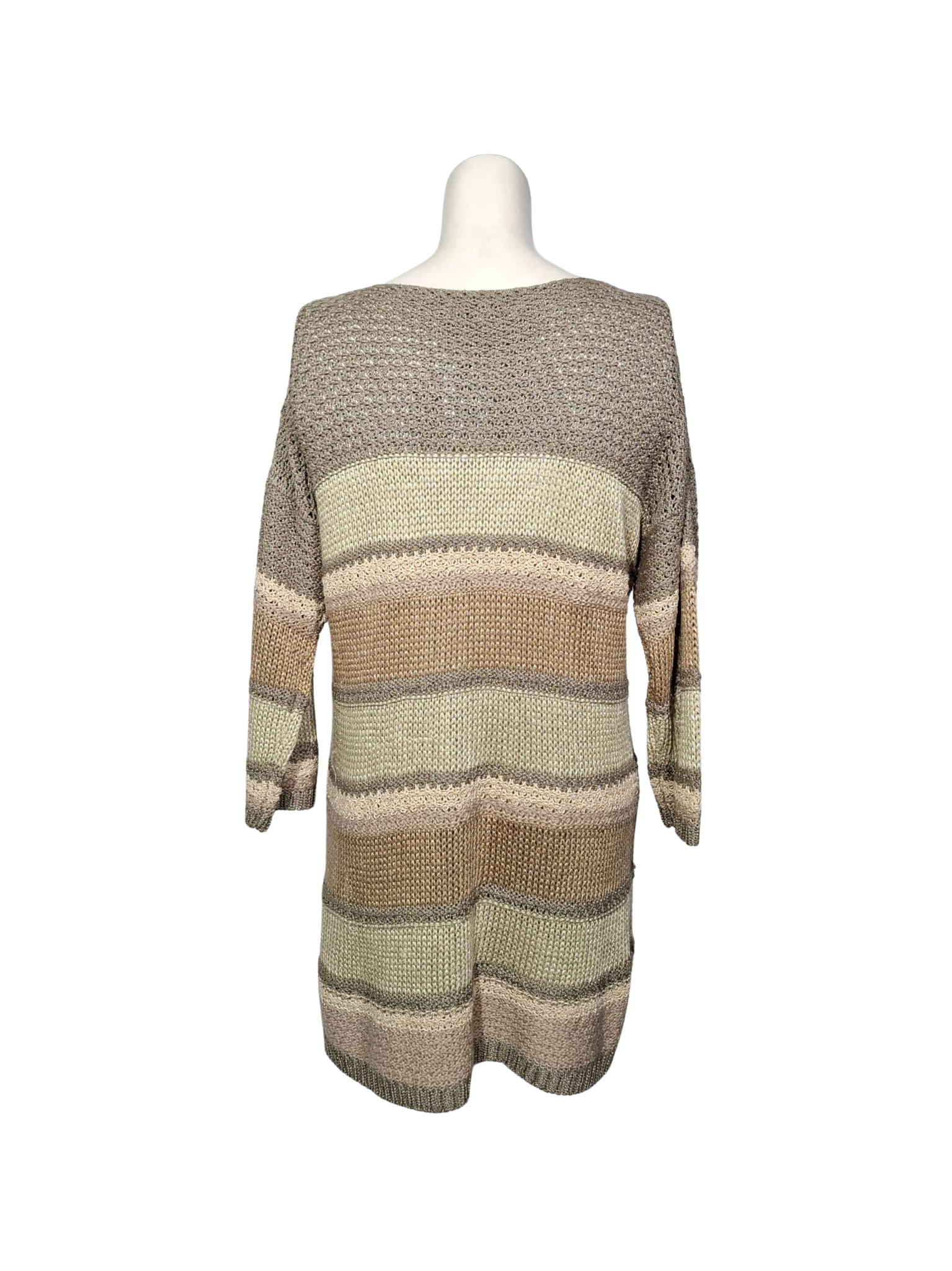 Įvairiaspalvis dryžuotas JOANNA HOPE megztinis, M/L