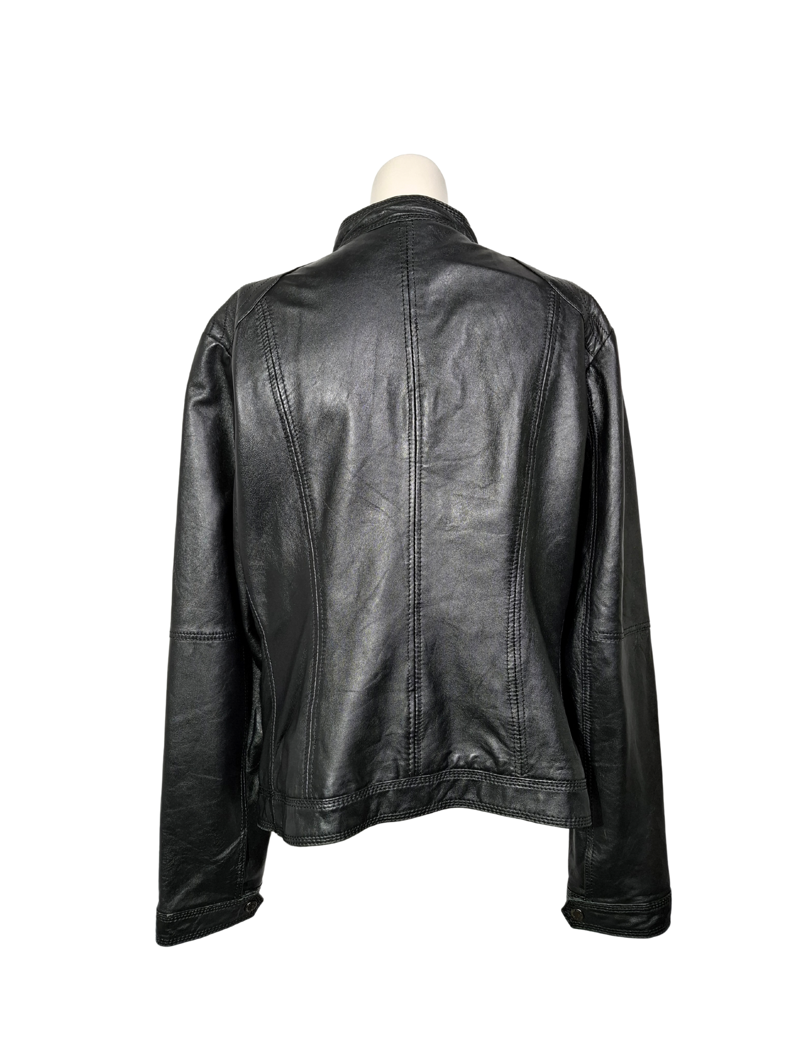 Juoda odinė S.OLIVER striukė, L