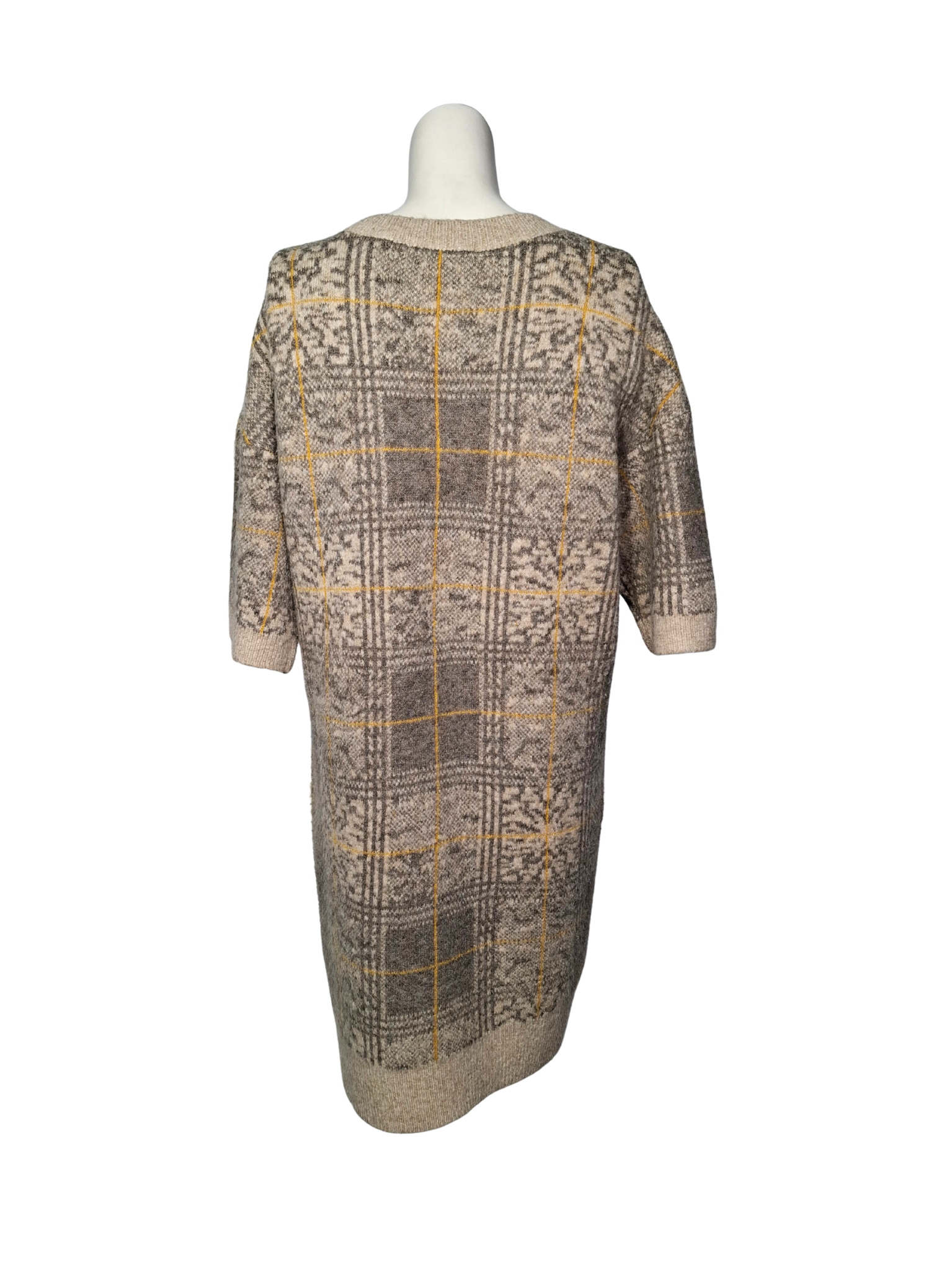 Smėlio spalvos megzta IDENTITY suknelė, M