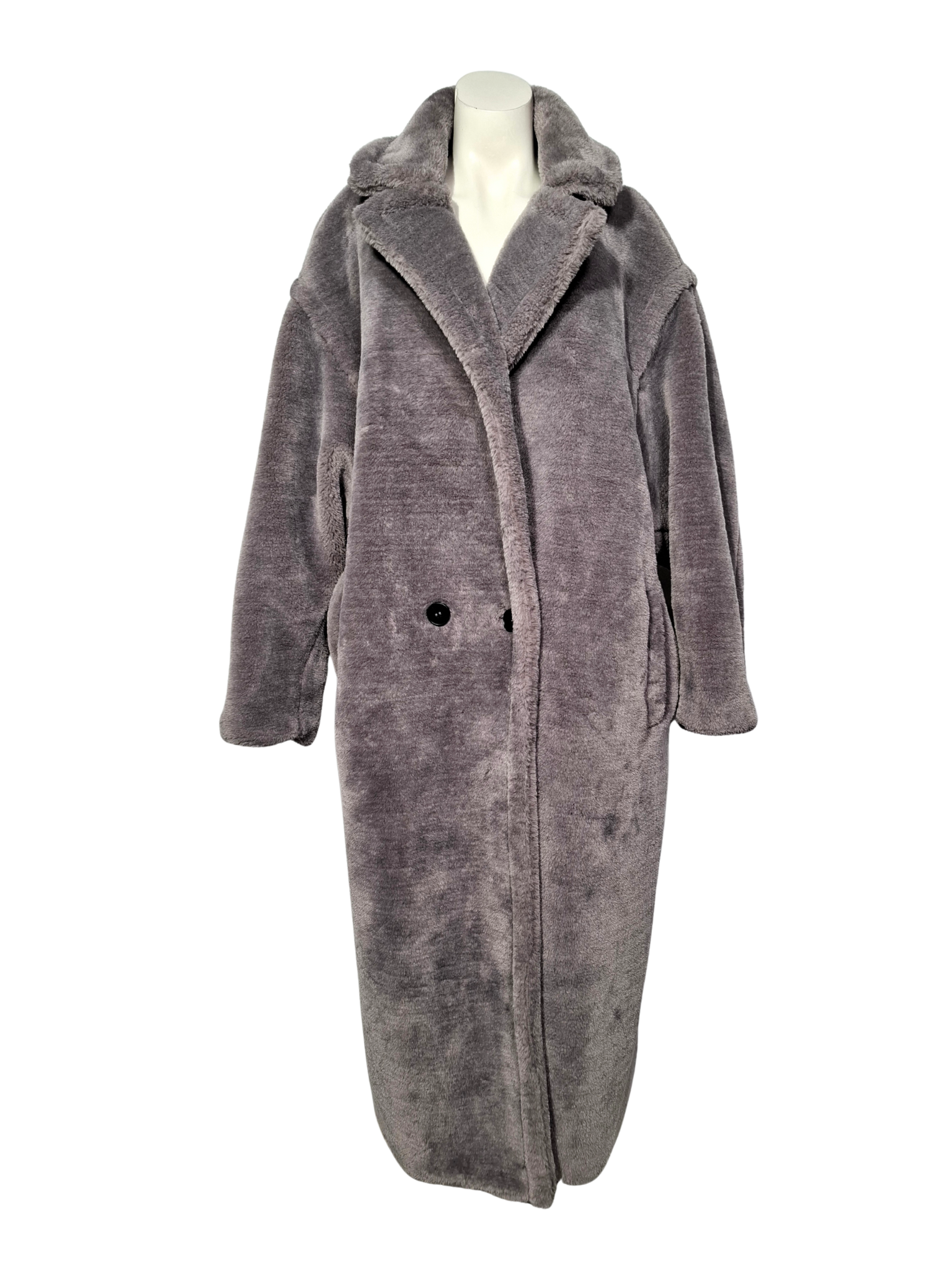 Pilkas ANN GISSY paltas, S/M