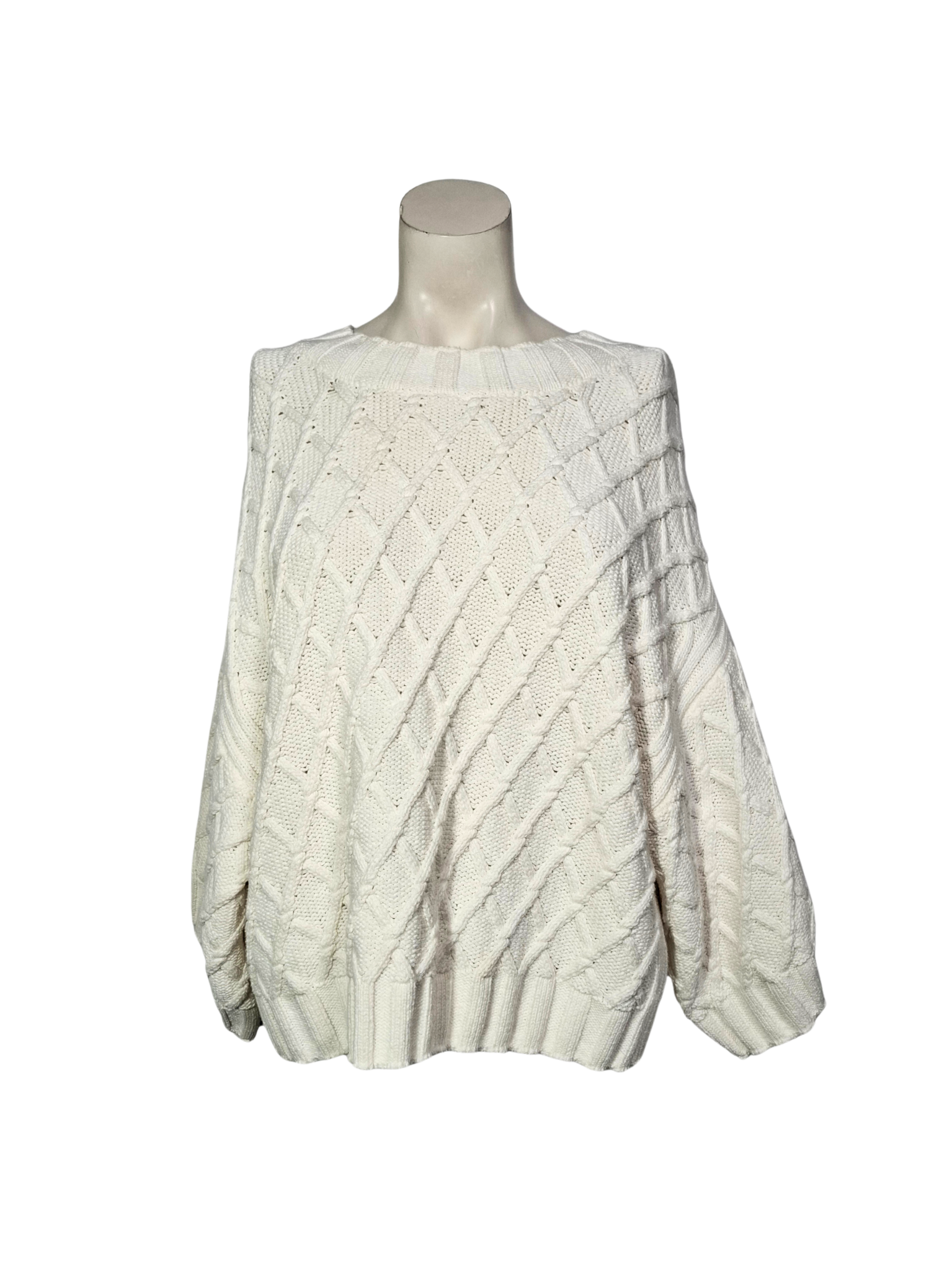 Baltas SELECTED FEMME megztinis, S