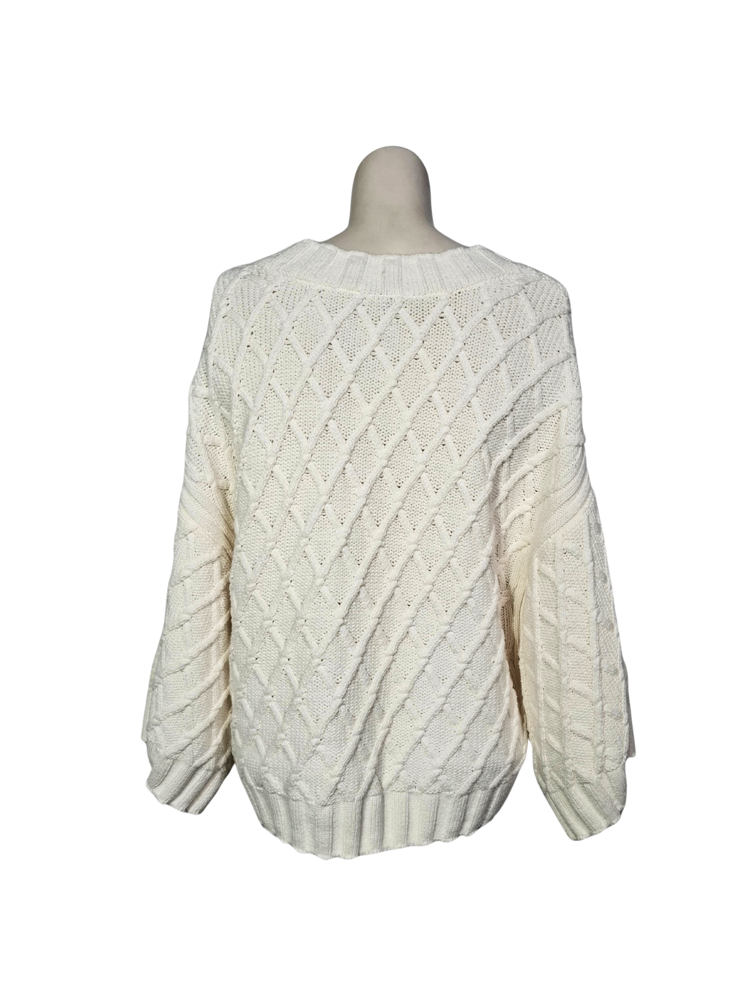 Baltas SELECTED FEMME megztinis, S