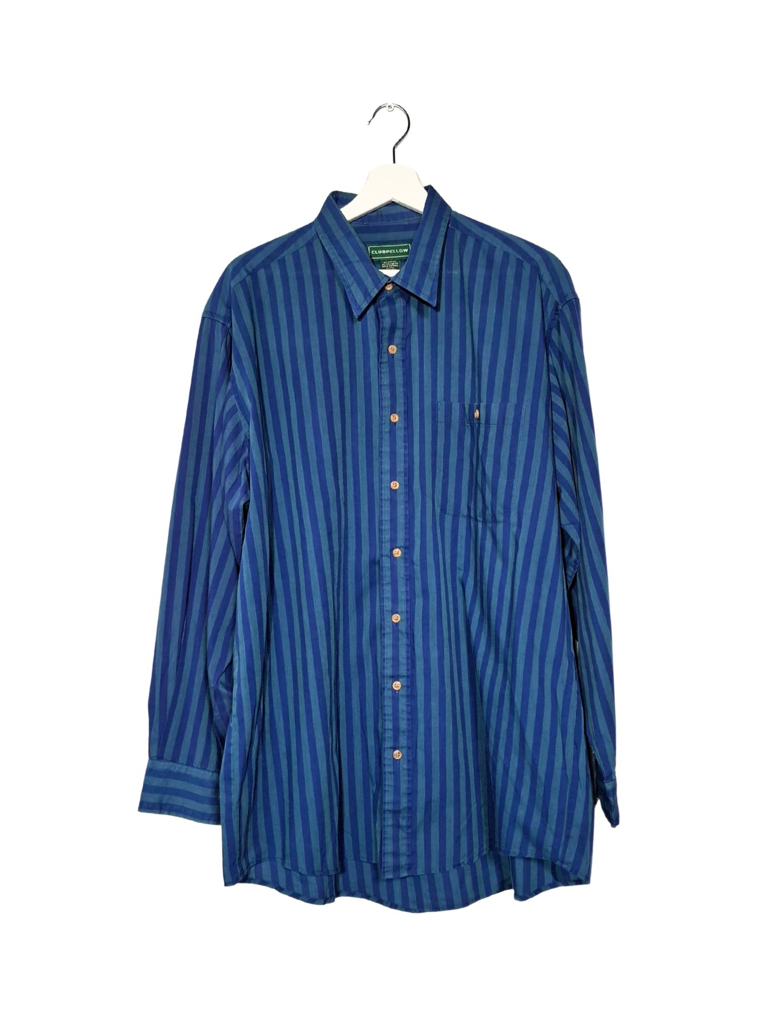 Dryžuoti vintažiniai CLUB FELLOW marškiniai, XL