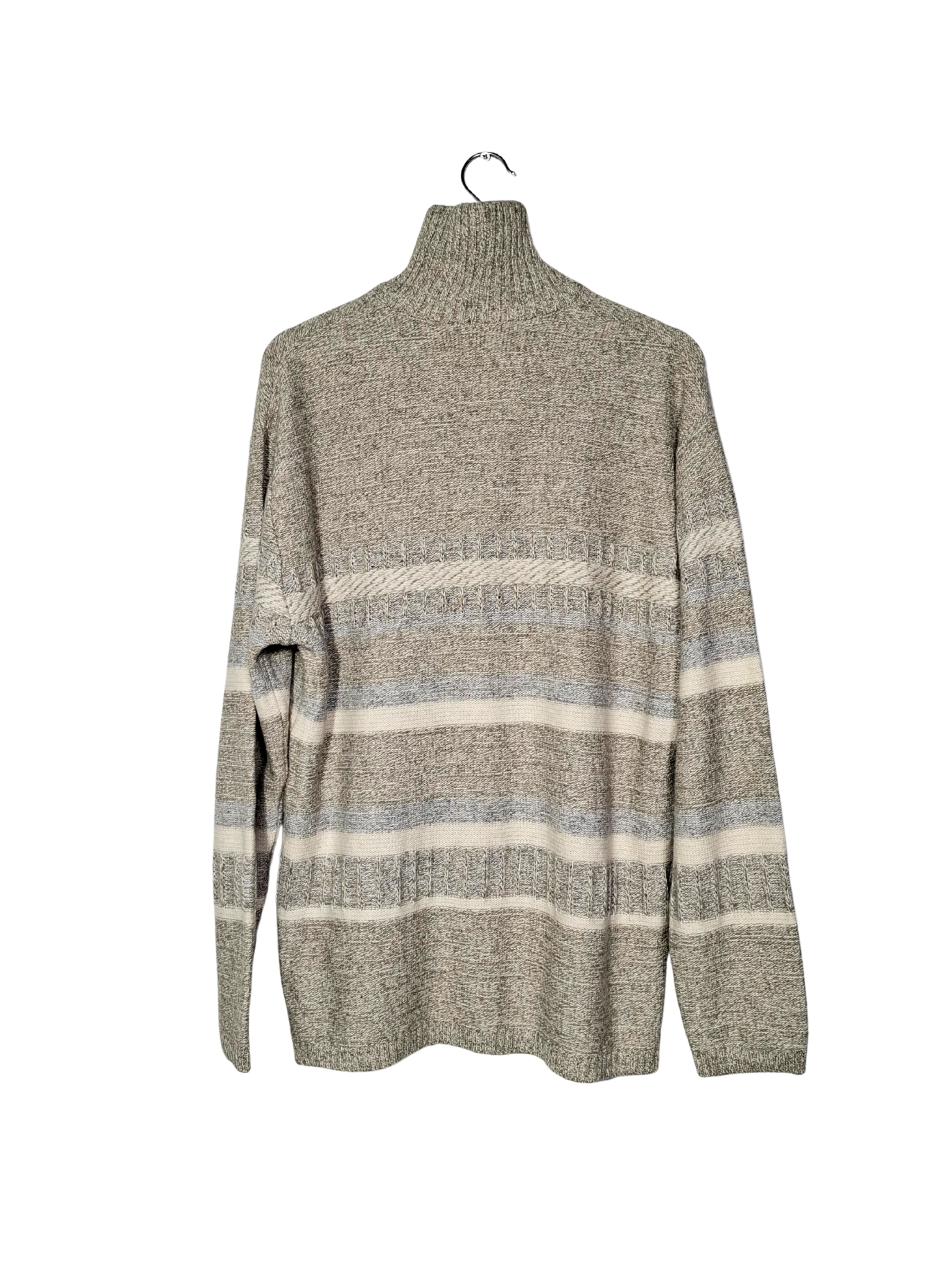 Pilkas vilnonis megztinis, L