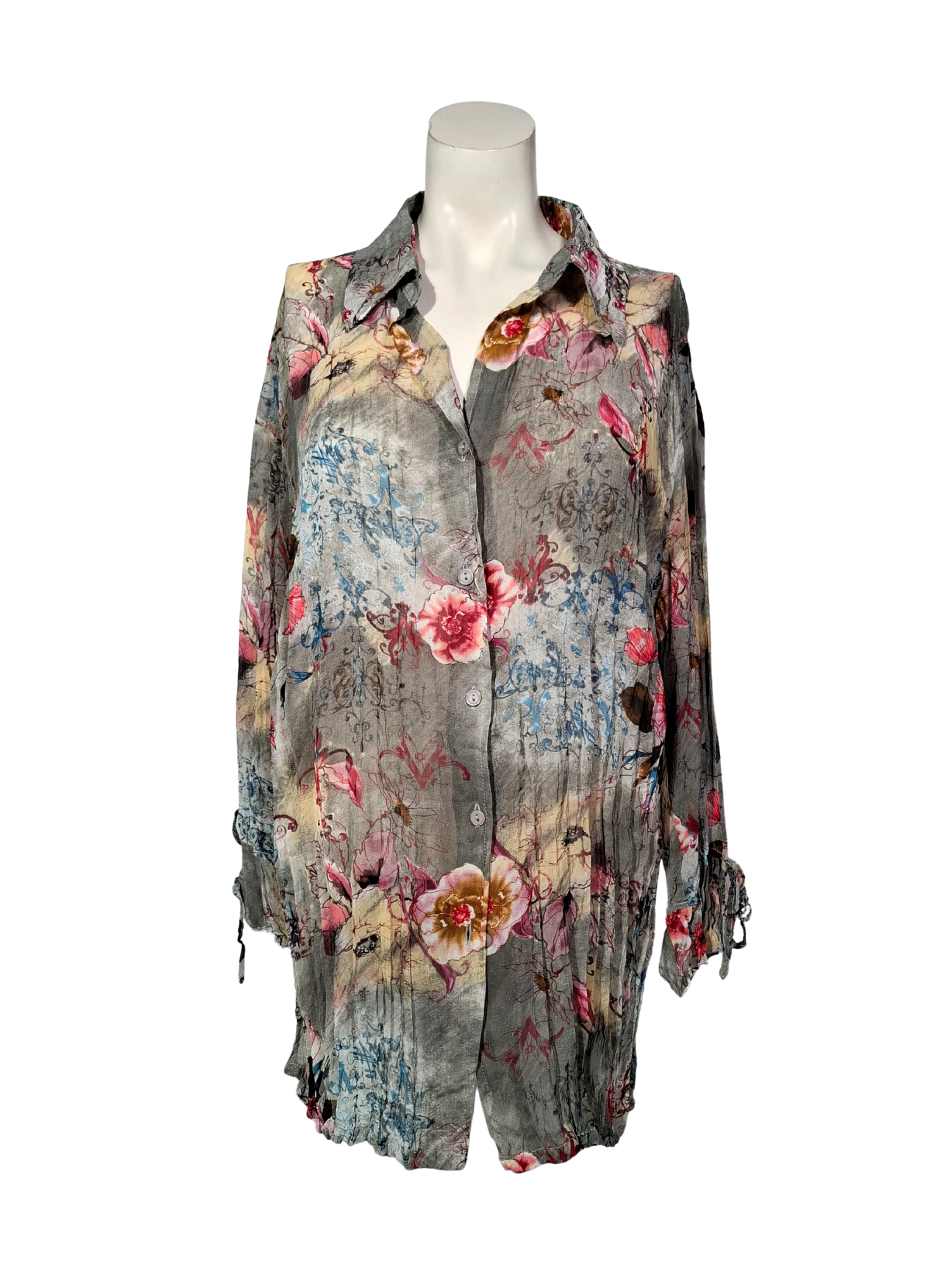 Įvairiaspalvė raštuota palaidinė, L