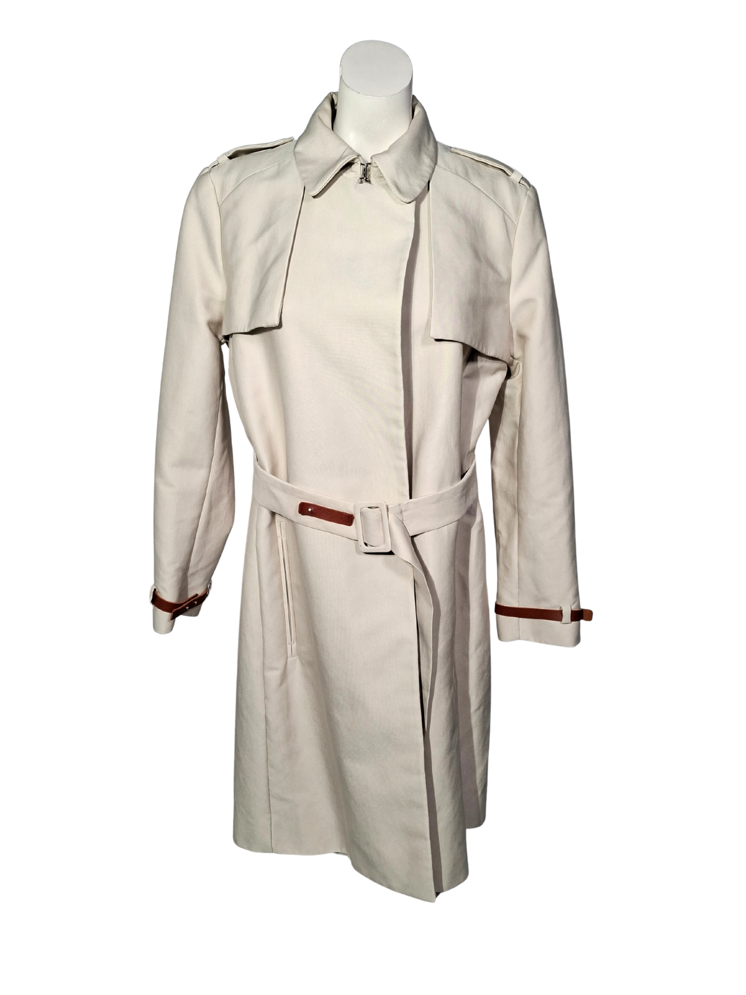 Smėlio spalvos MANGO lietpaltis, L