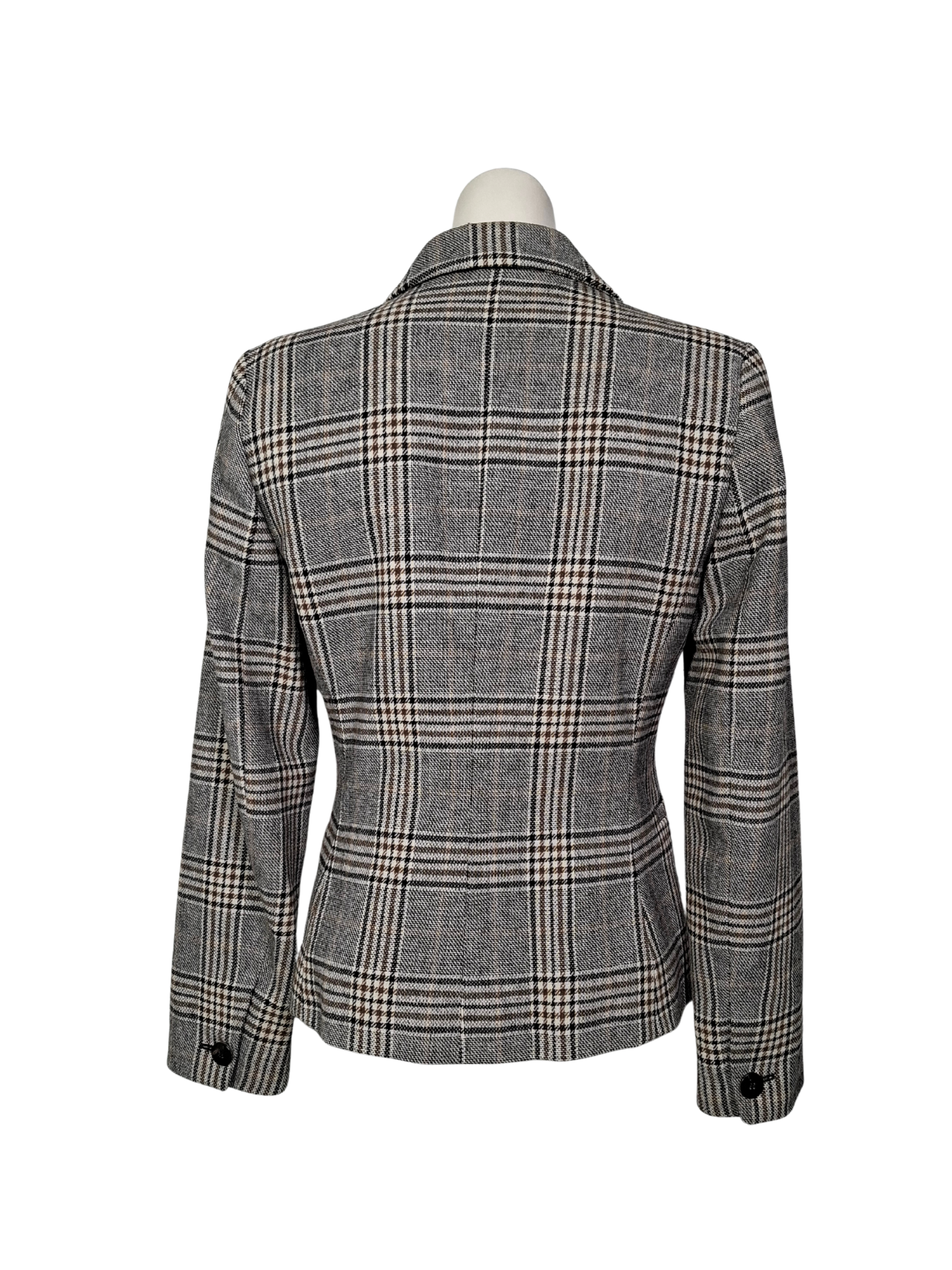 Pilkas languotas MANGO švarkas, S