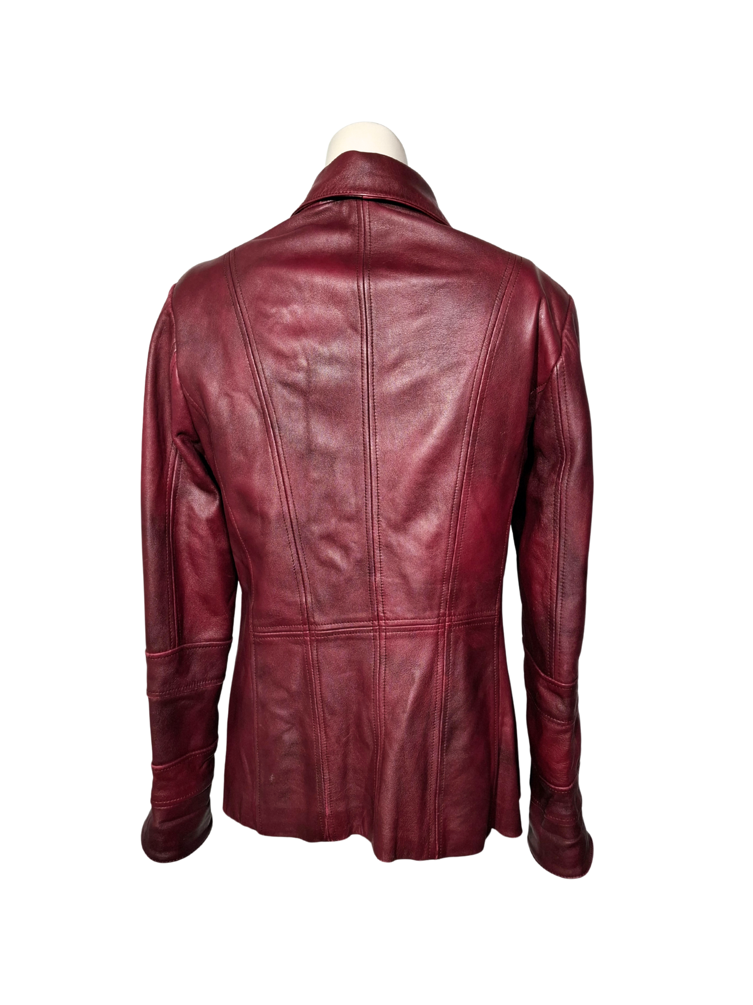 Tamsiai raudonas vintažinis LOSAIWANG švarkas, M