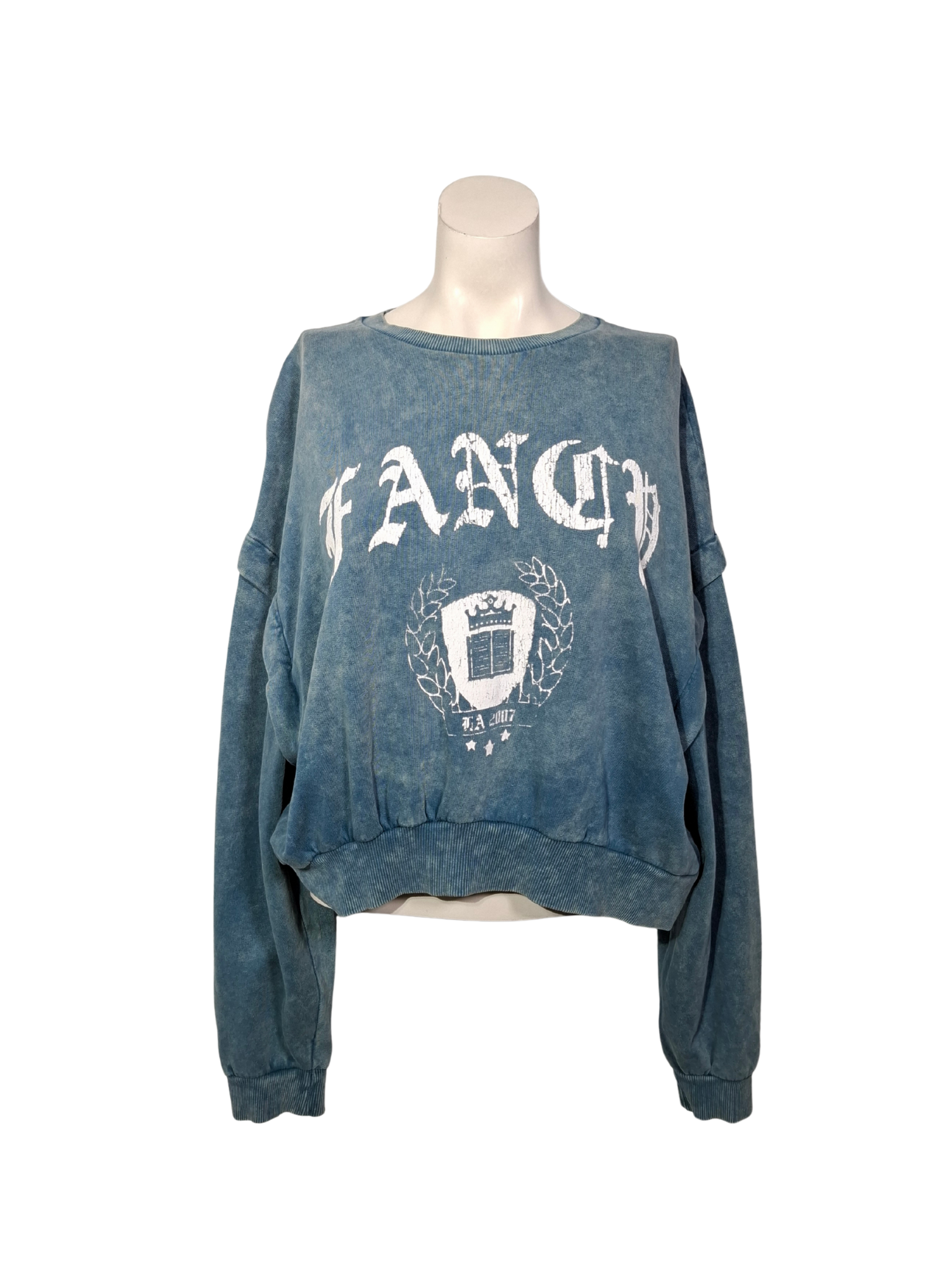 Mėlynas BERSHKA džemperis, S