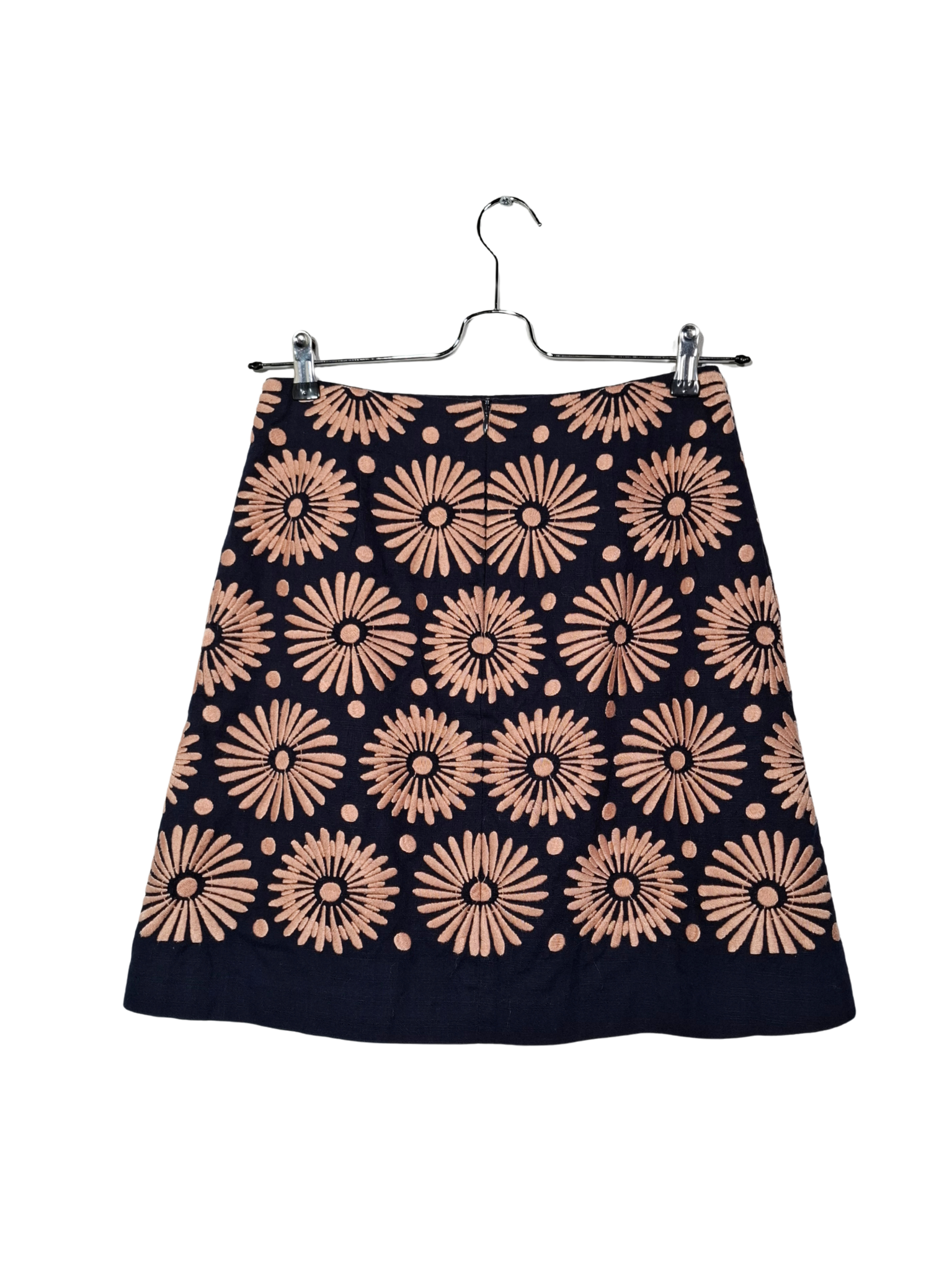 Tamsiai mėlynas gėlėtas BODEN sijonas, M