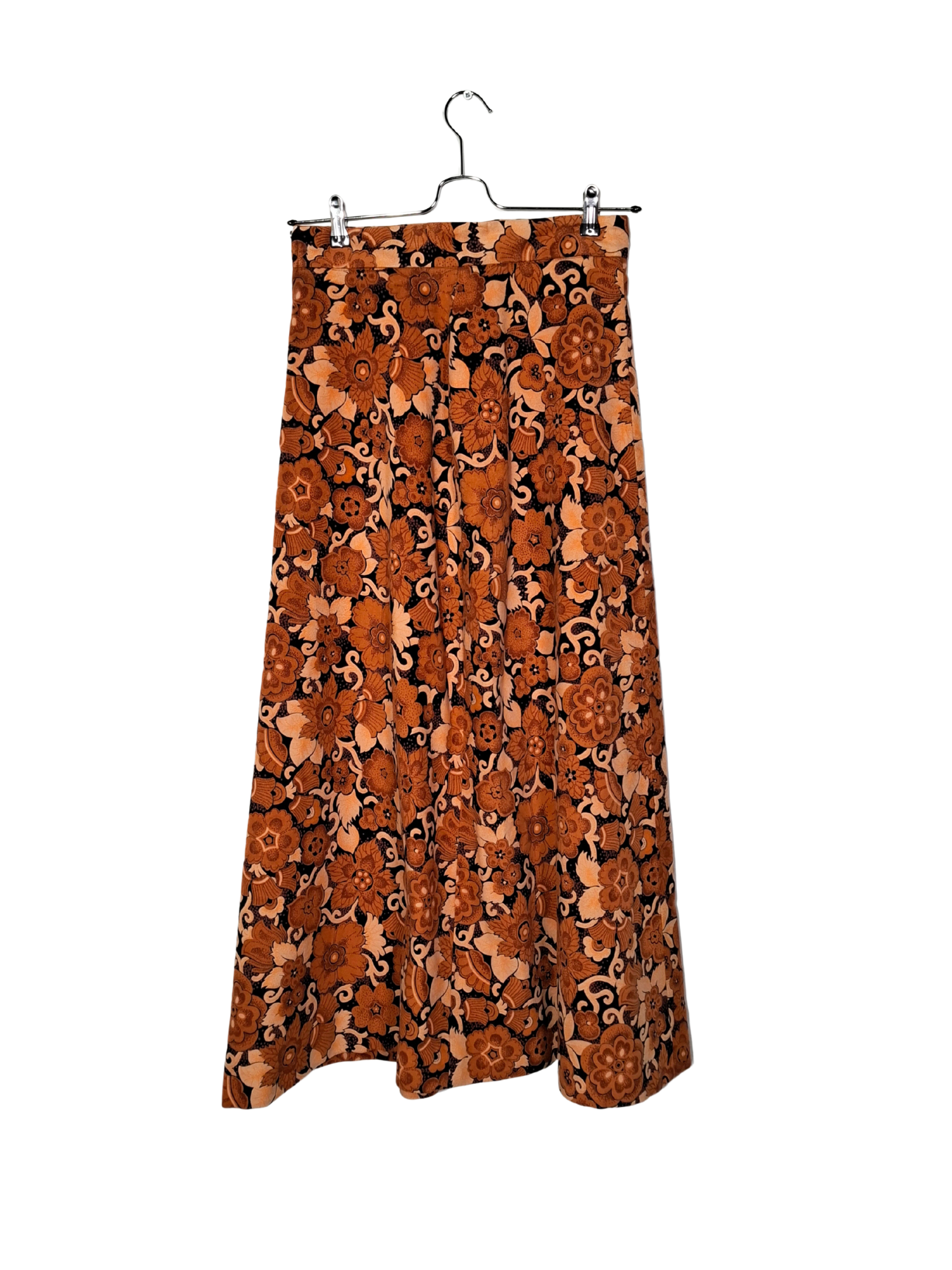 Gėlėtas rudas vintažinis ALF DAMGAARD sijonas, M