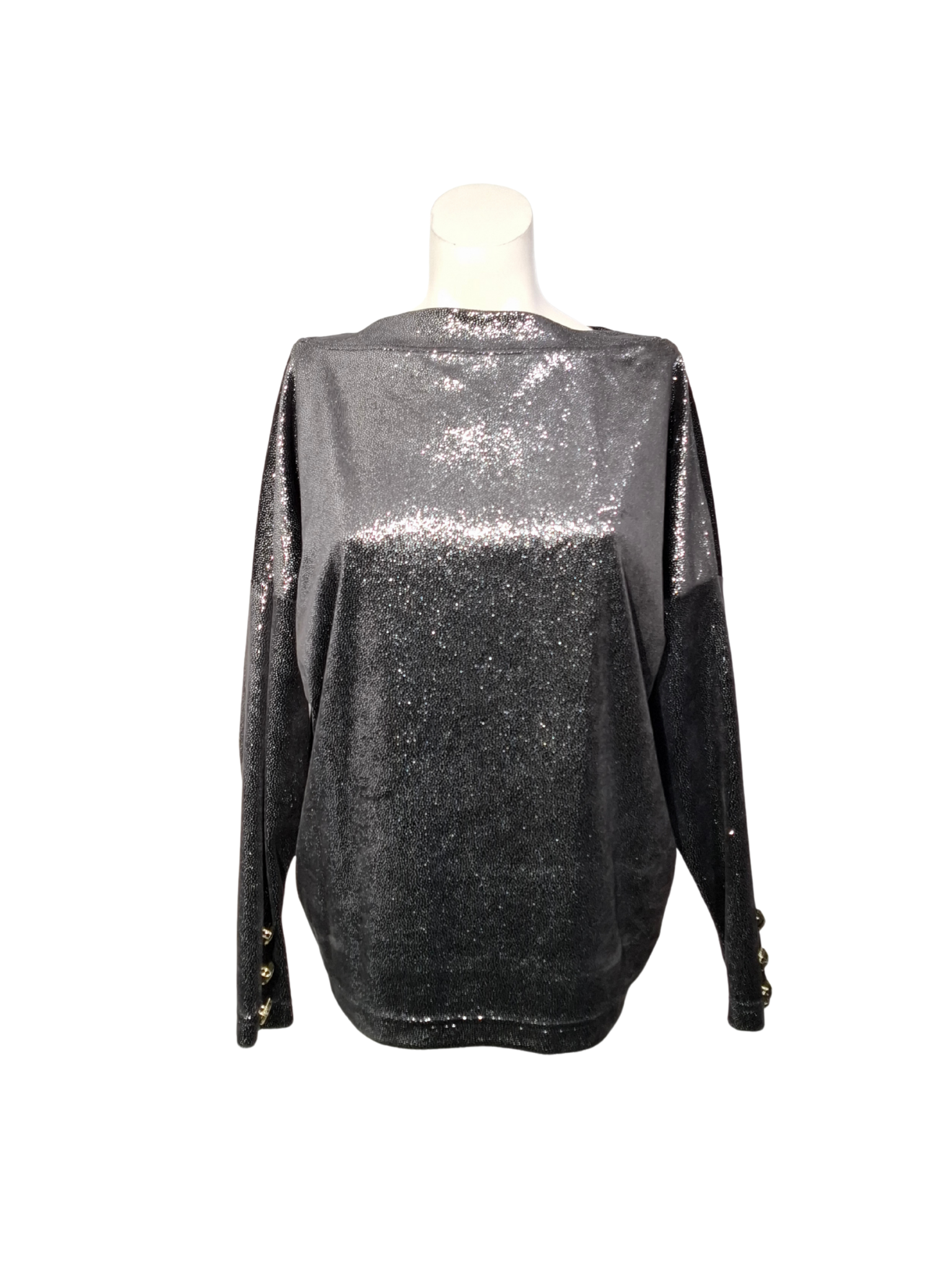 Juoda blizgi WERDANA palaidinė, XL