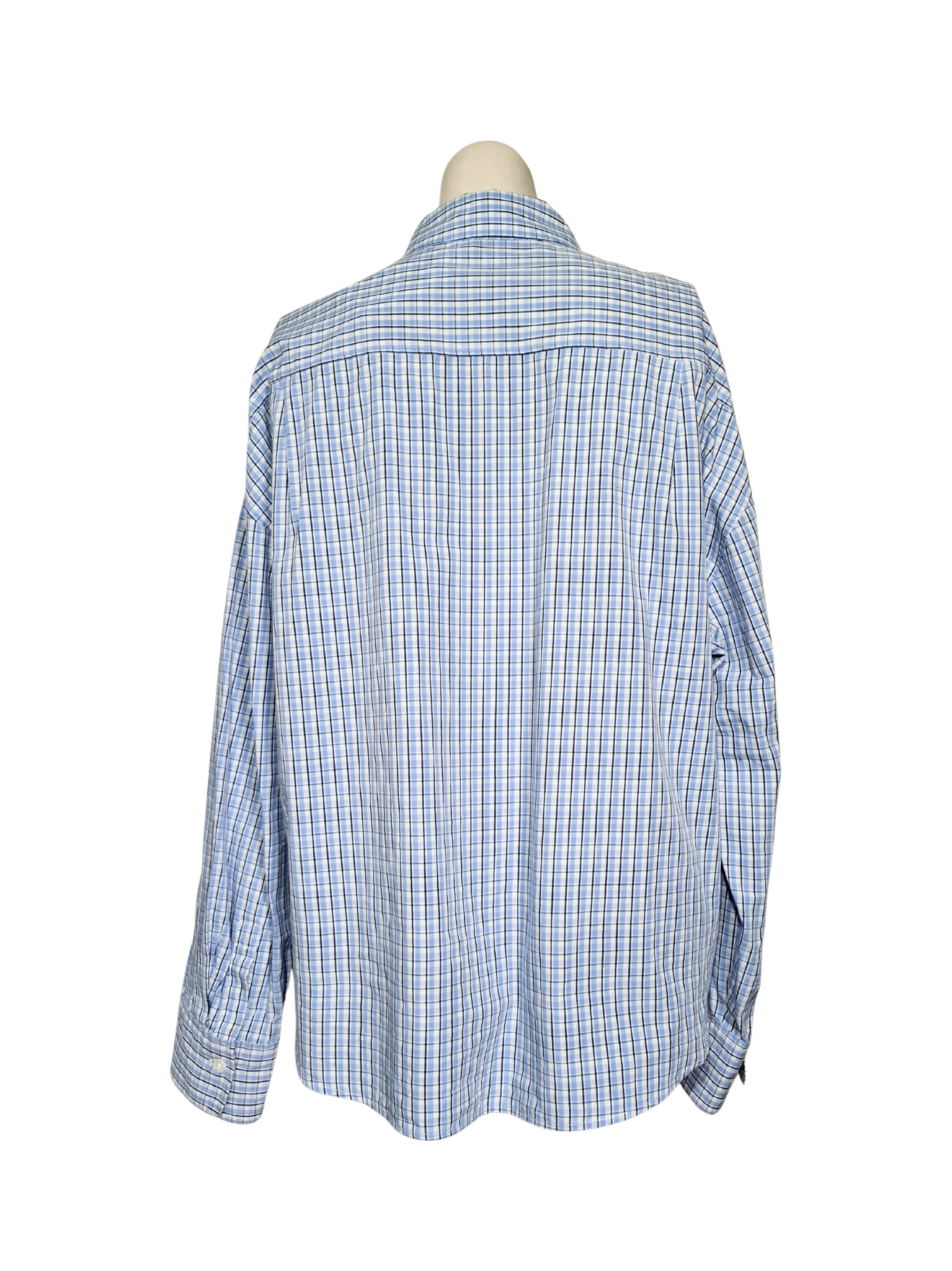 Šviesiai mėlyni languoti DIVIDED marškiniai, S