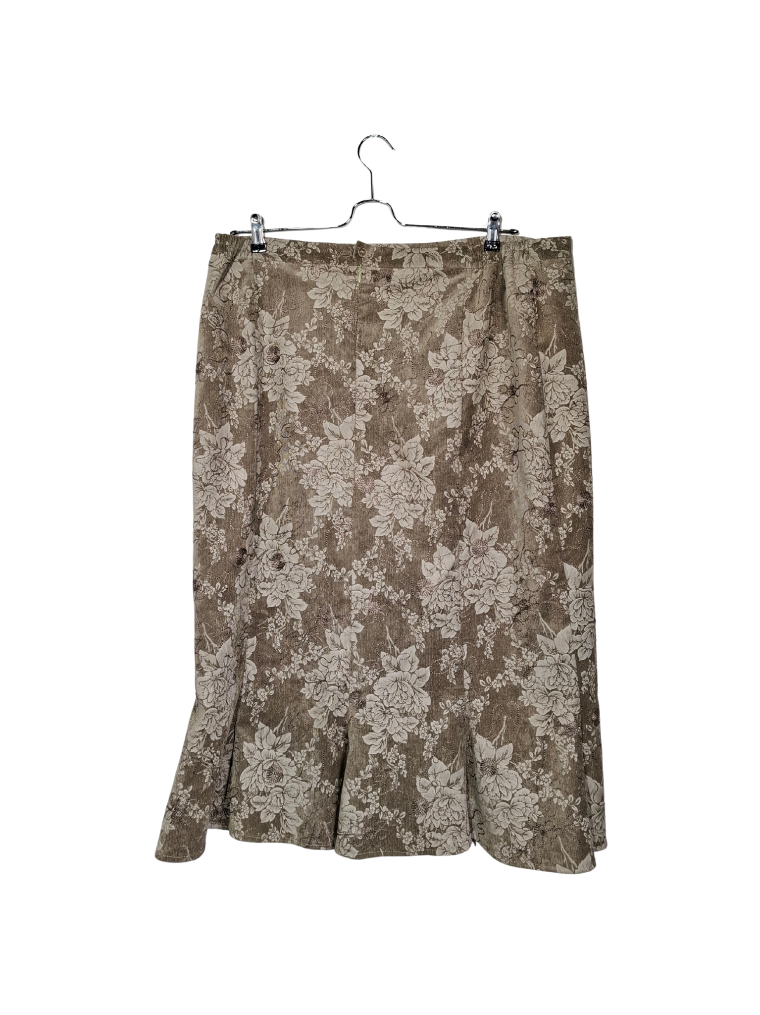 Įvairiaspalvis raštuotas sijonas, 3XL