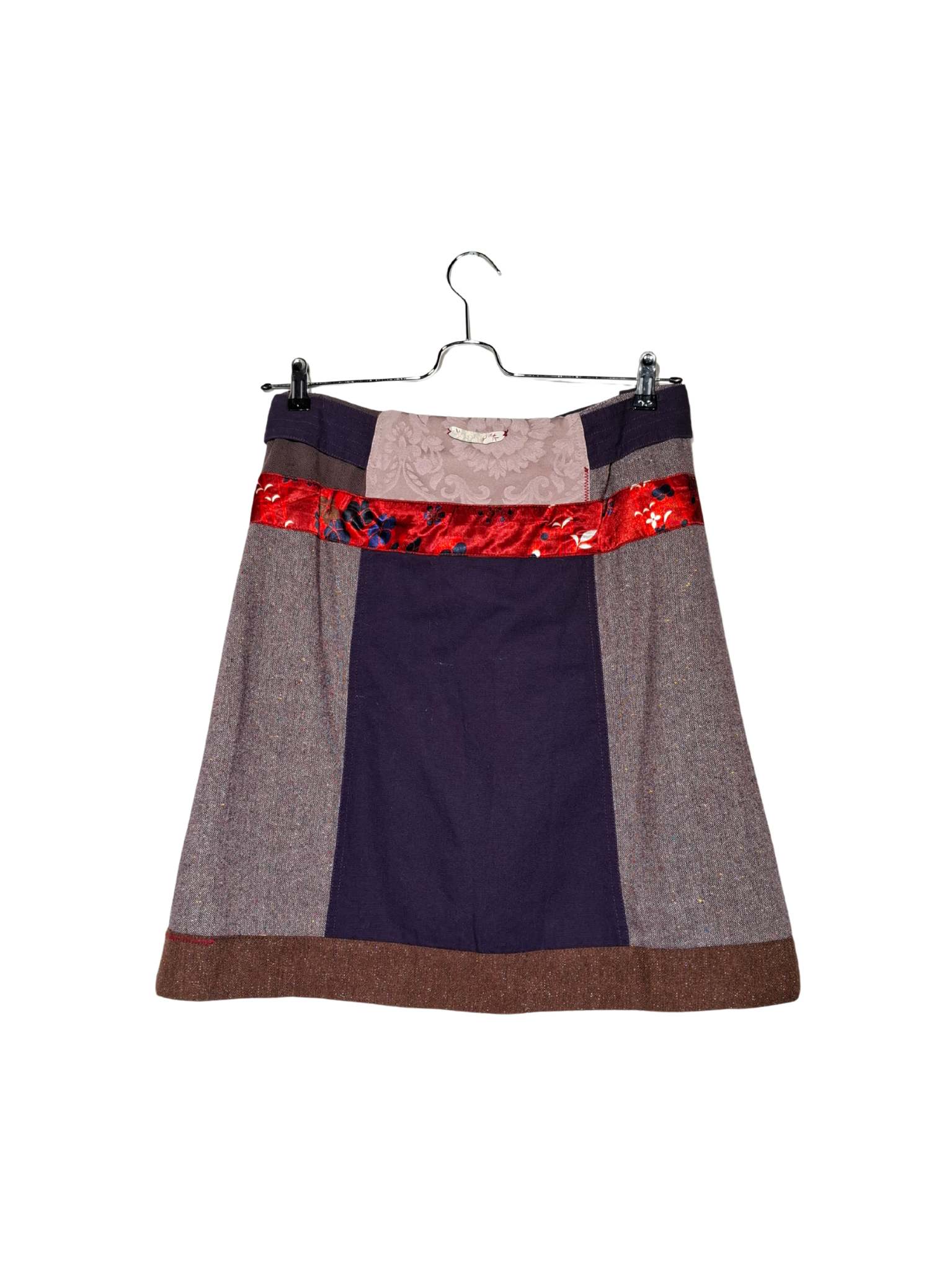 Įvairiaspalvis raštuotas vintažinis PACKERS & PIONEERS sijonas, L