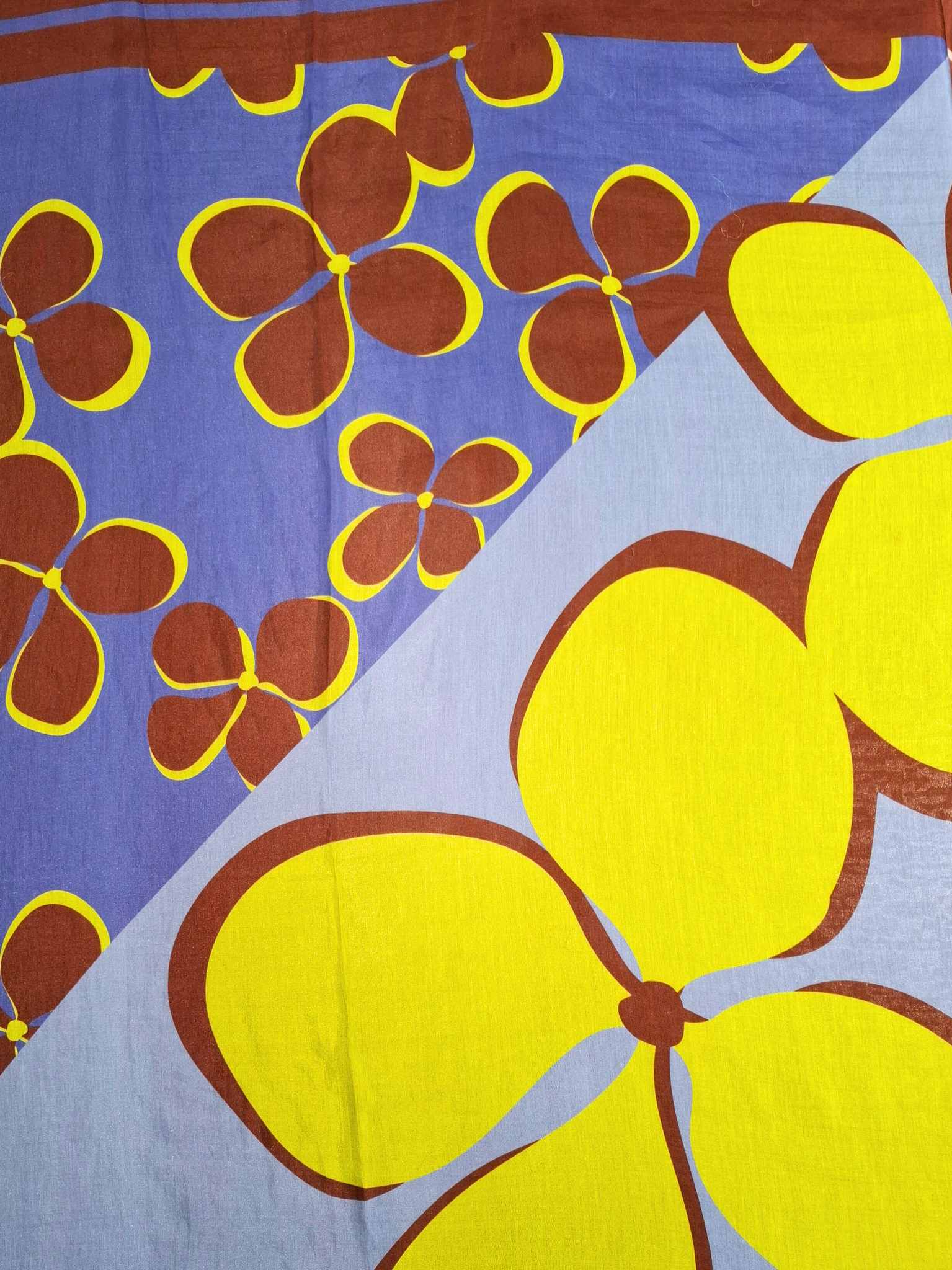 Įvairiaspalvė raštuota PUR’POSE skarelė su šilku