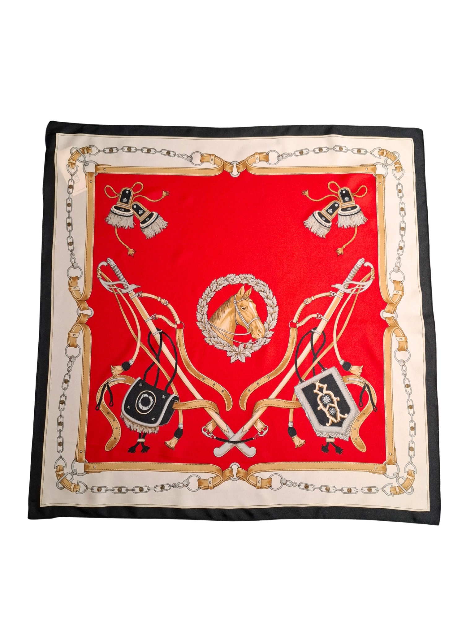 Įvairiaspalvė raštuota skarelė