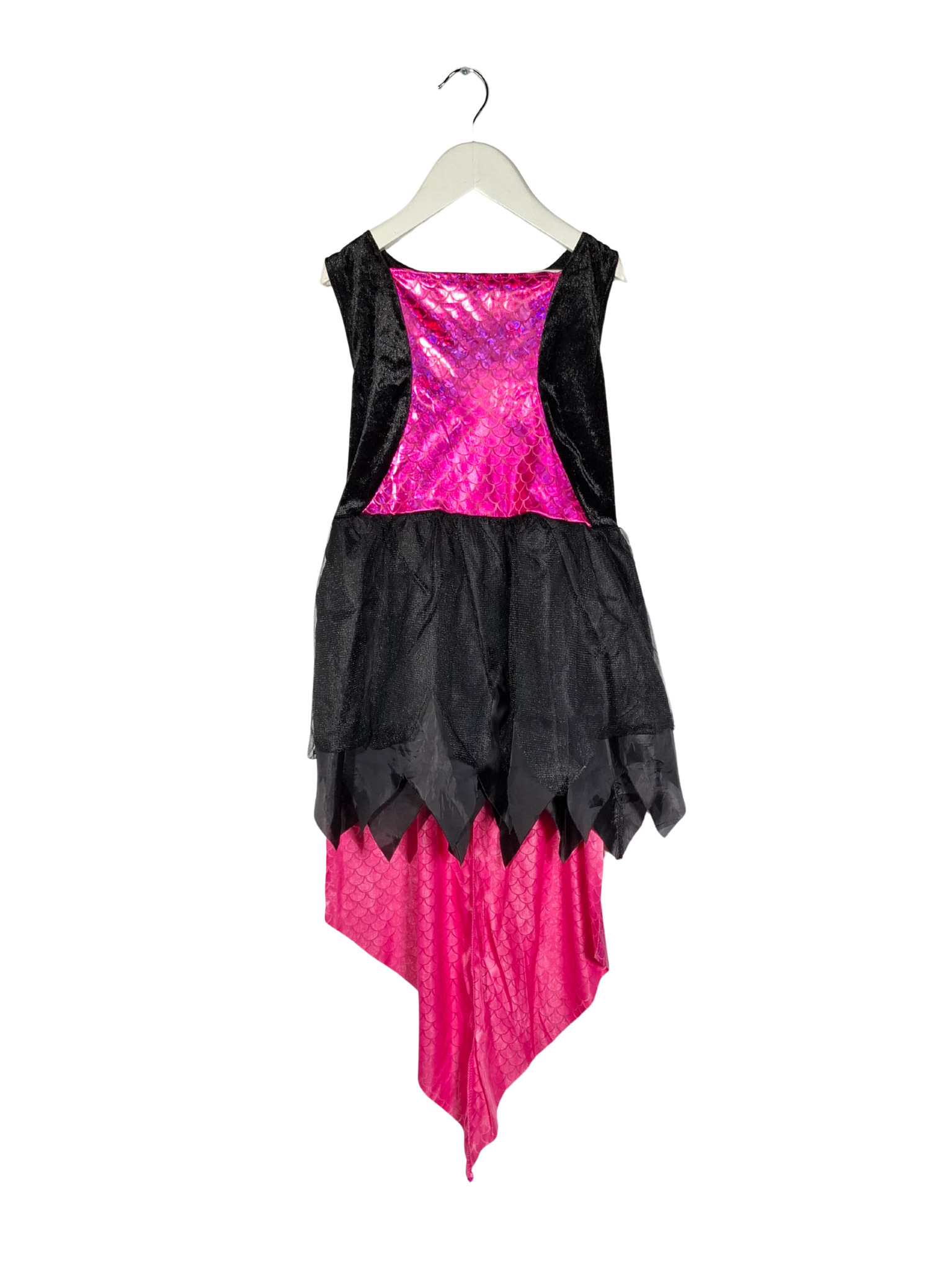 Juoda raštuota vaikiška suknelė, 7-8m.