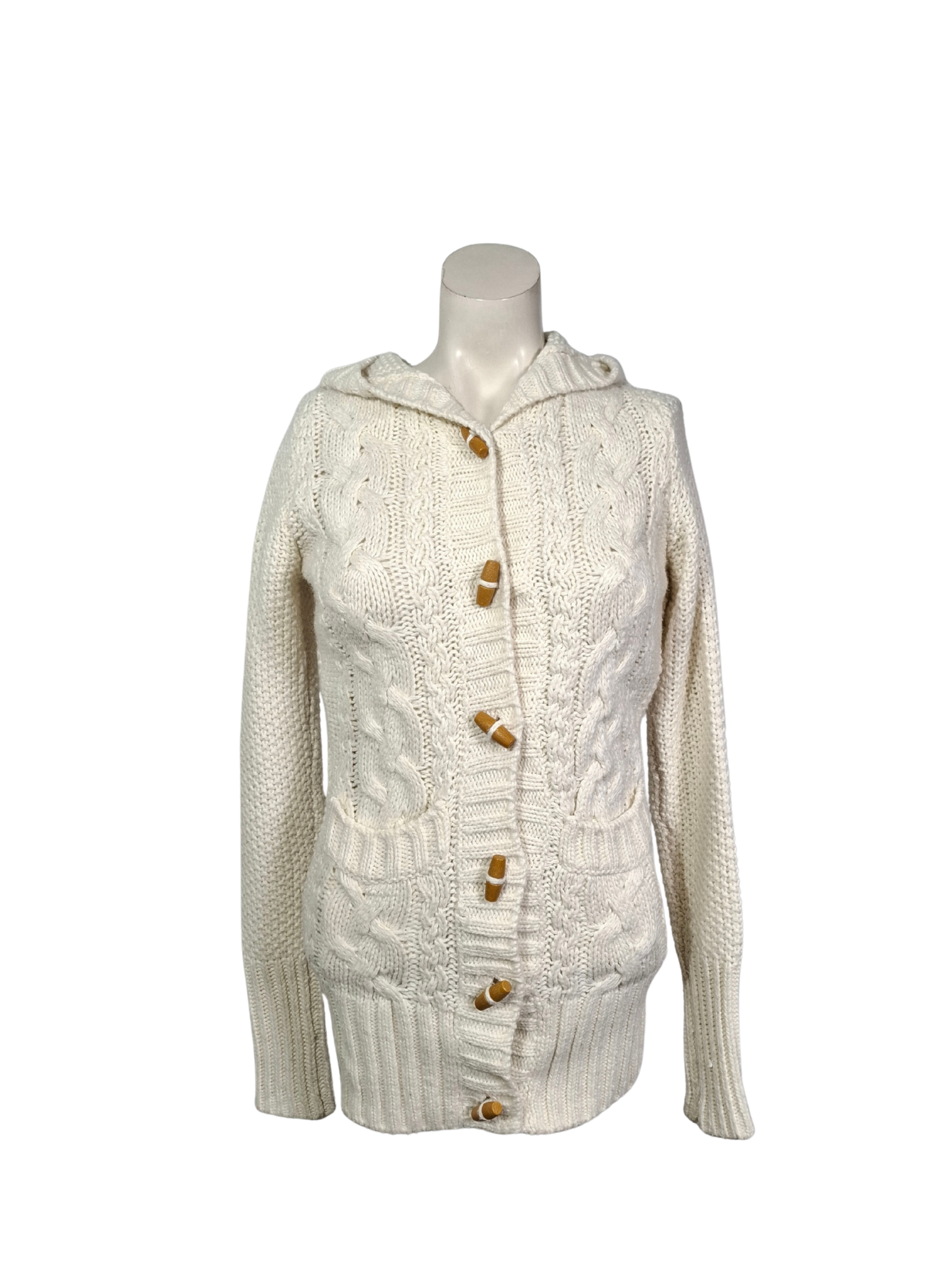 Baltas DIVIDED megztinis, XS