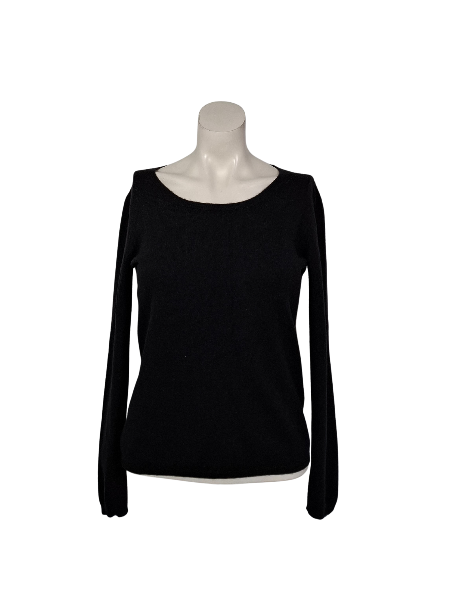 Juodas kašmyro megztinis, S