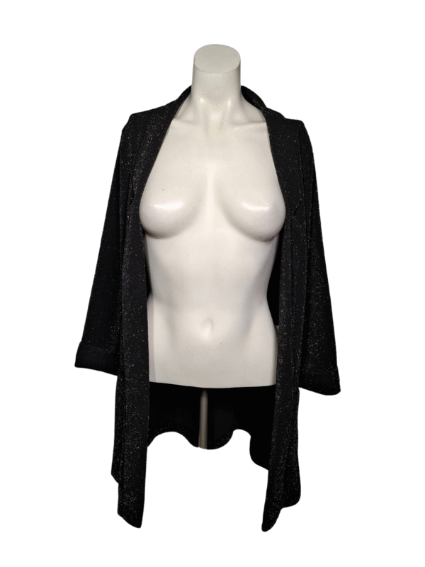 Juodas blizgantis AMISU švarkas, M