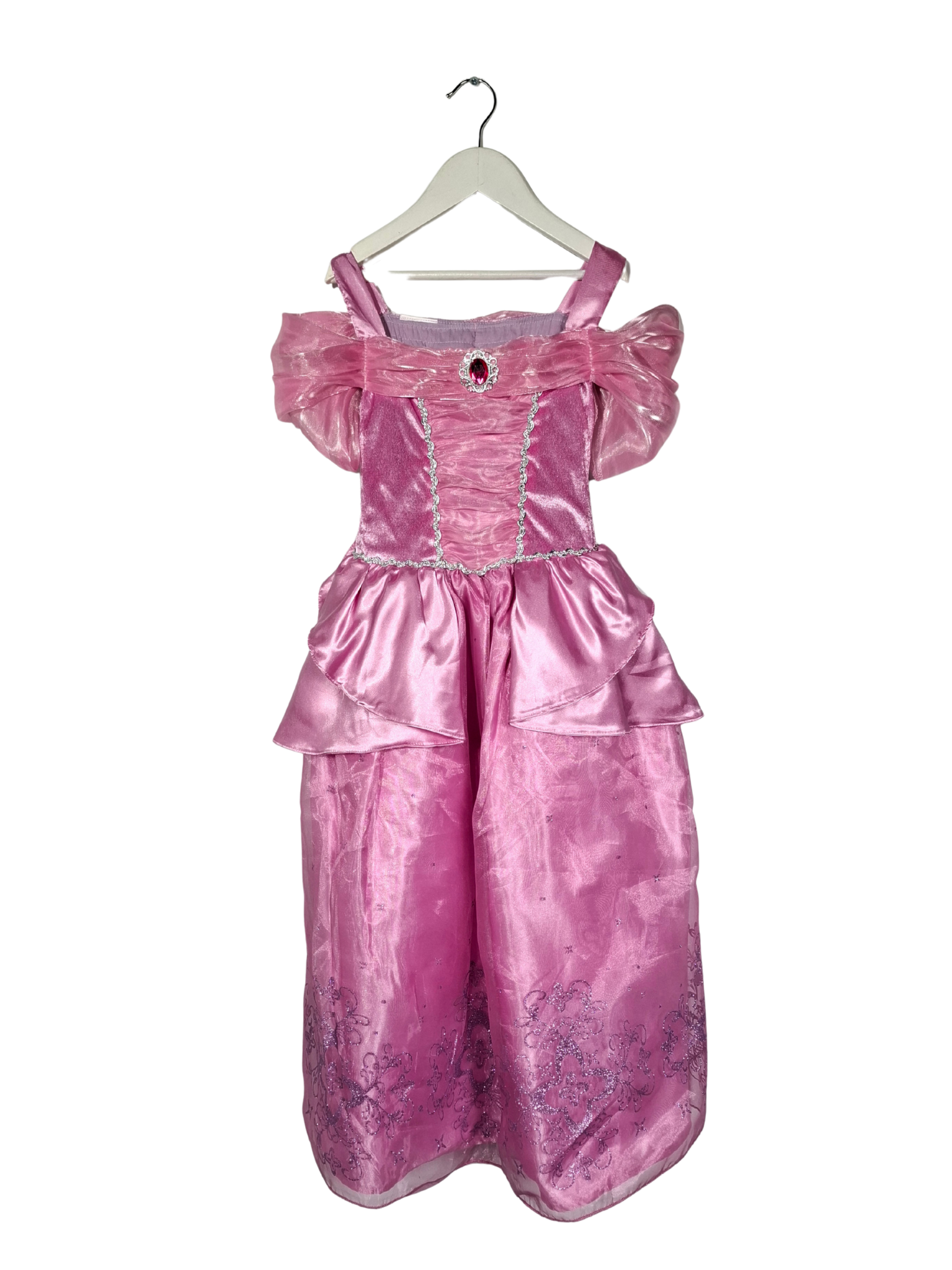 Rožinė vaikiška suknelė, 6-7m.