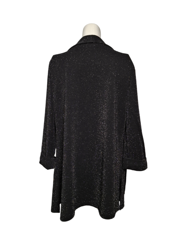 Juodas blizgantis AMISU švarkas, M