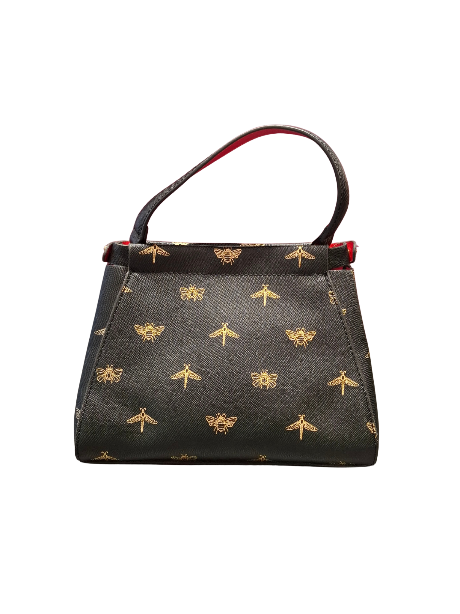 Juoda raštuota rankinė