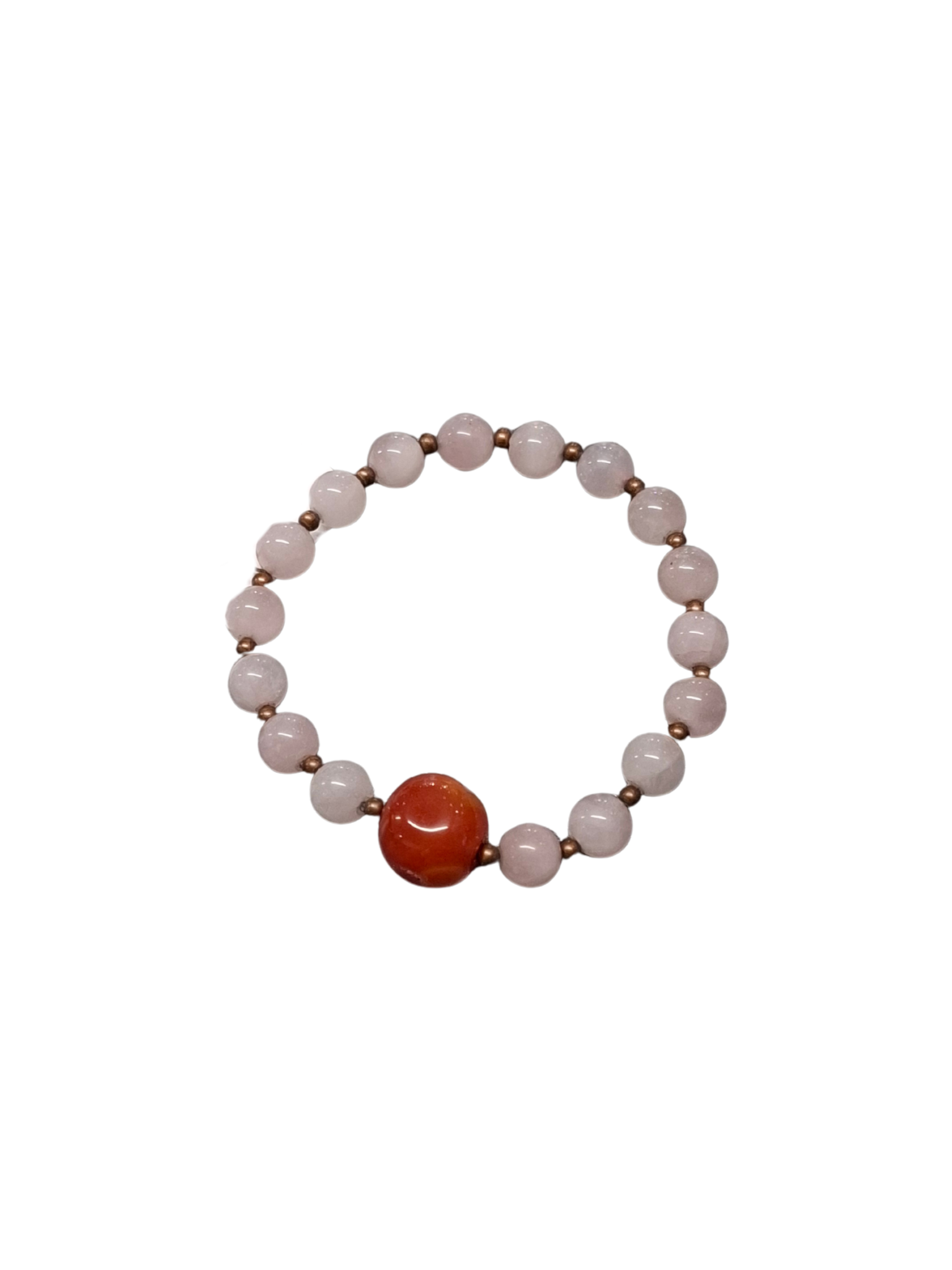 Apyrankė su kreminės spalvos karoliukais