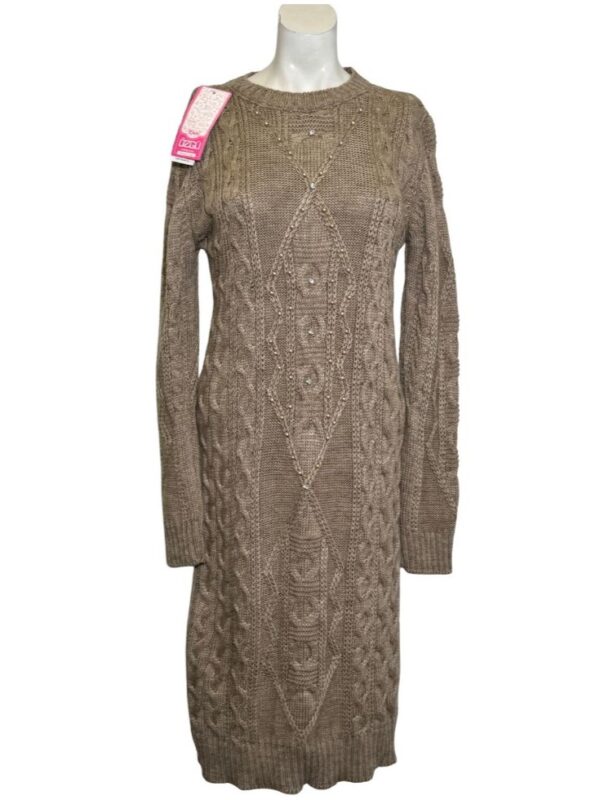 Nauja vilnos mišinio megzta suknelė, M