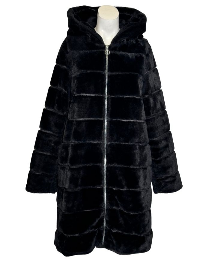 Juodi dirbtinio kailio BELOVED kailiniai, M