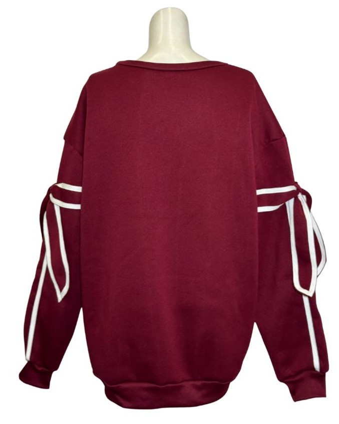 Bordo spalvos džemperis, XL