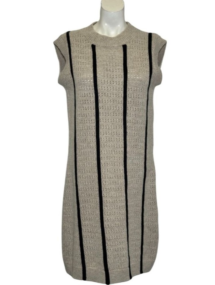 Smėlio spalvos megzta VILA suknelė, M