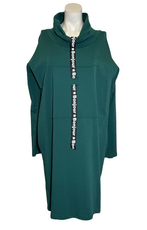 Žalia laisvalaikio suknelė, L