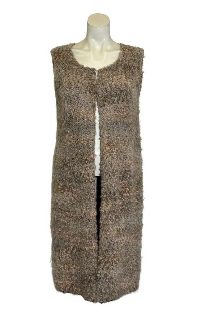 Kreminės spalvos megzta COCOGIO liemenė, M