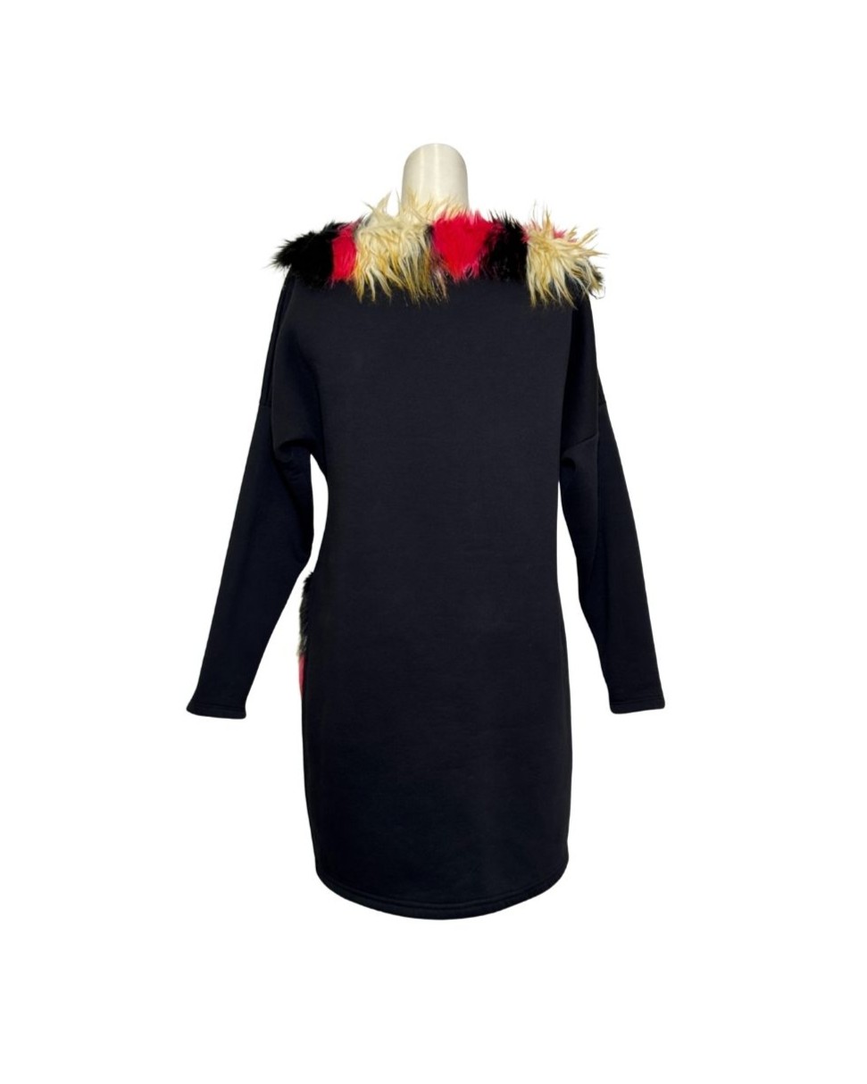 Juoda žieminė MODA ZAZA suknelė, L