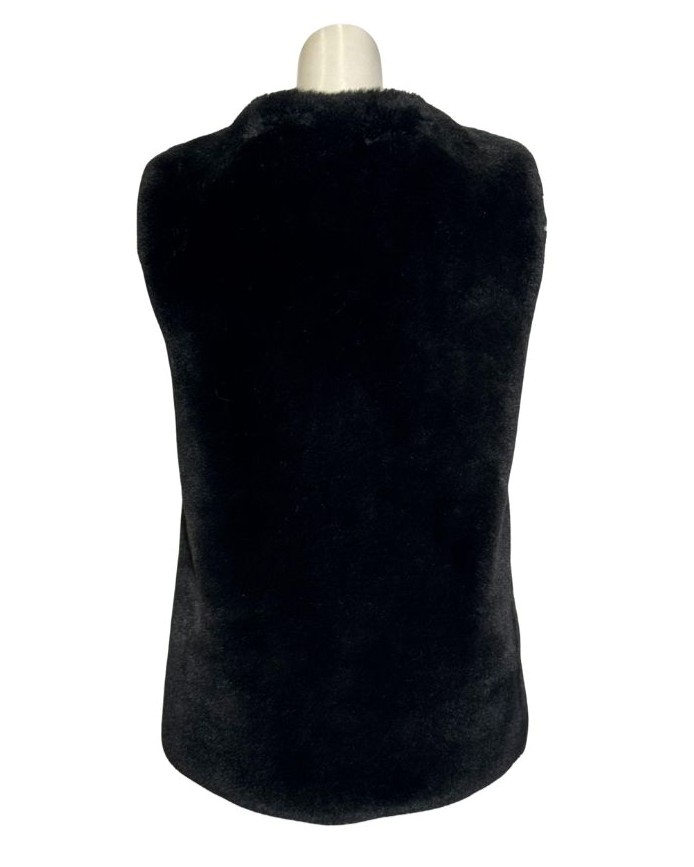 Juoda dirbtinio kailio liemenė, M