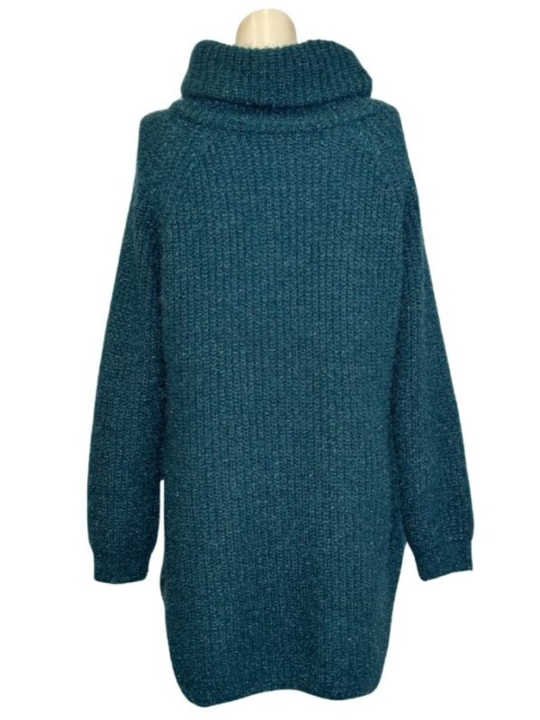 Turkio spalvos megzta suknelė,  L