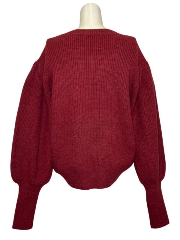 Bordo spalvos FAINA megztinis, XL/XXL