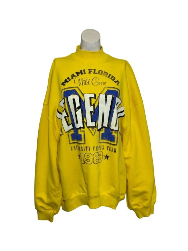 Geltonas BERSHKA džemperis, L