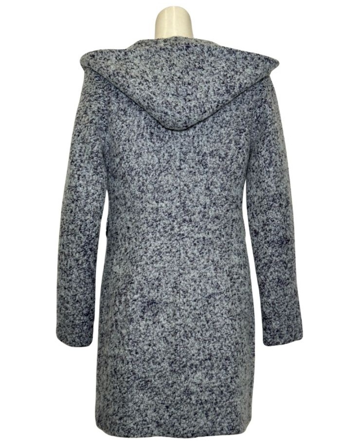 Mėlynas vilnos mišinio TAVO STILIUS paltas, S