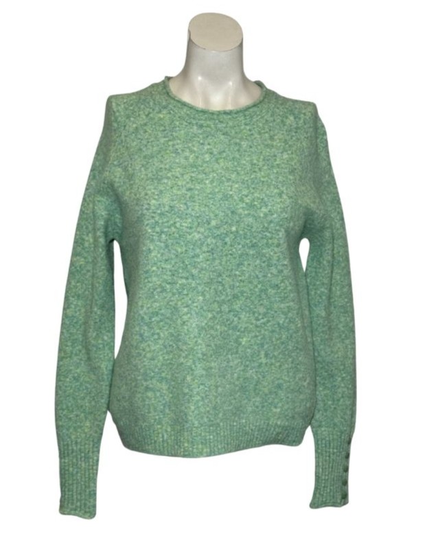 Žalias vilnos mišinio megztinis, L/XL