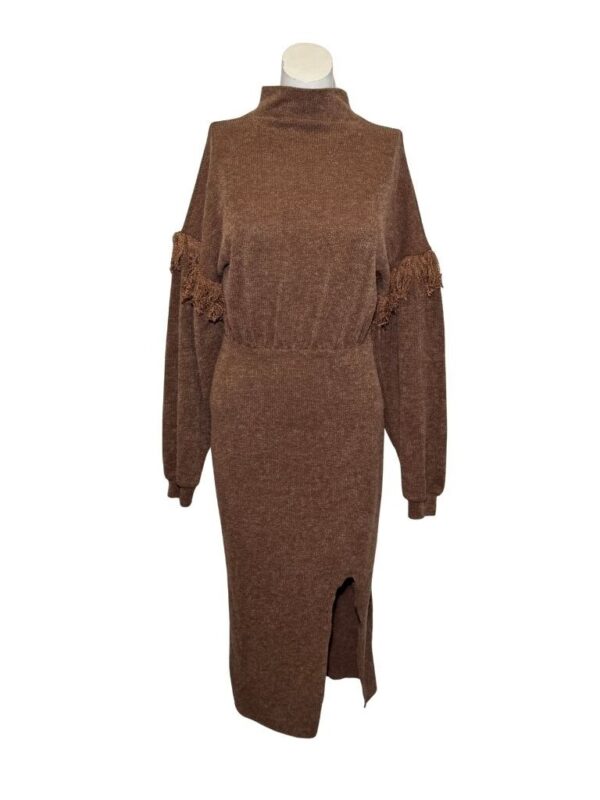 Ruda megzta SHEIN suknelė, S